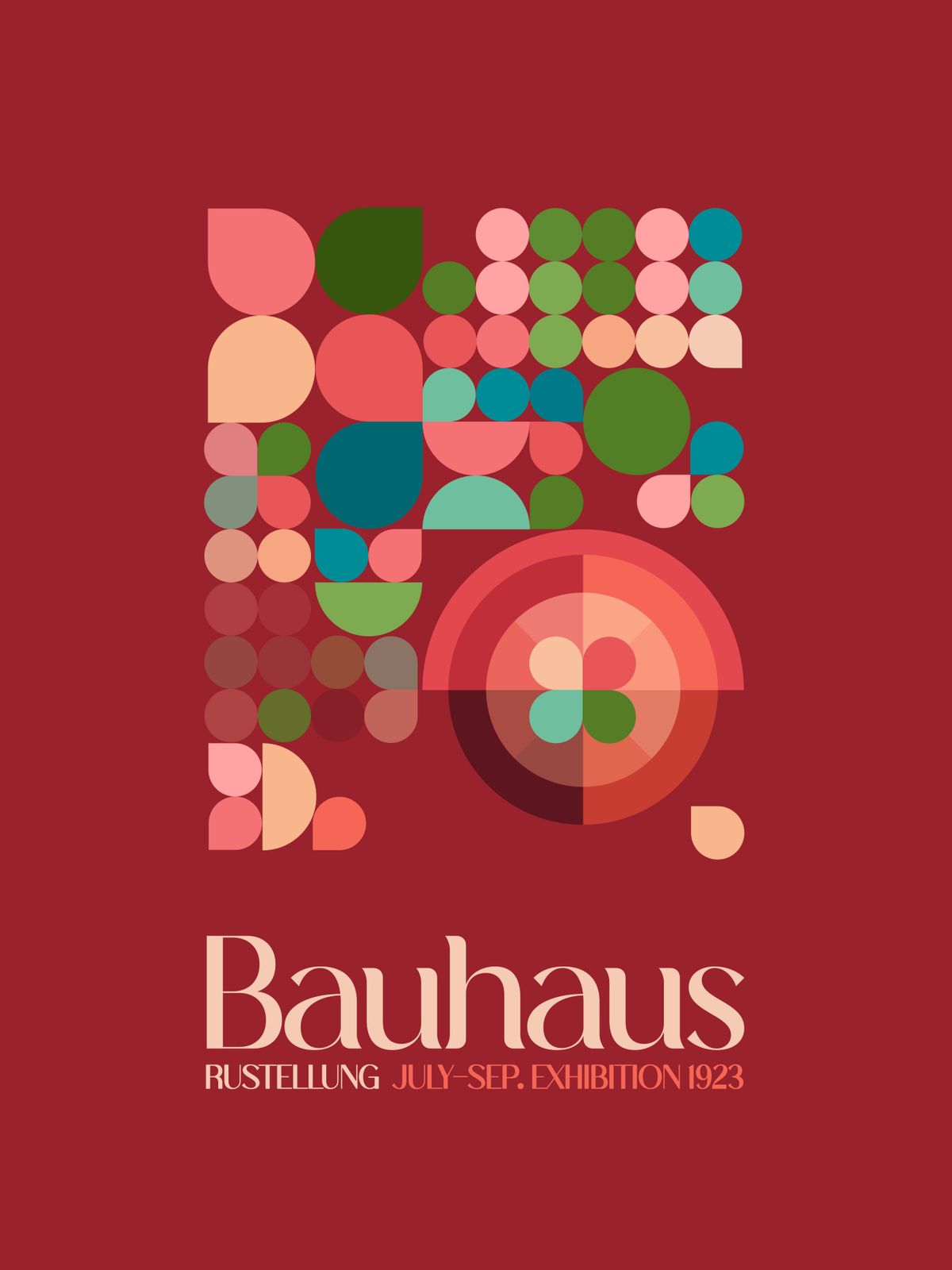 Poster - Bauhausutställningen 1923