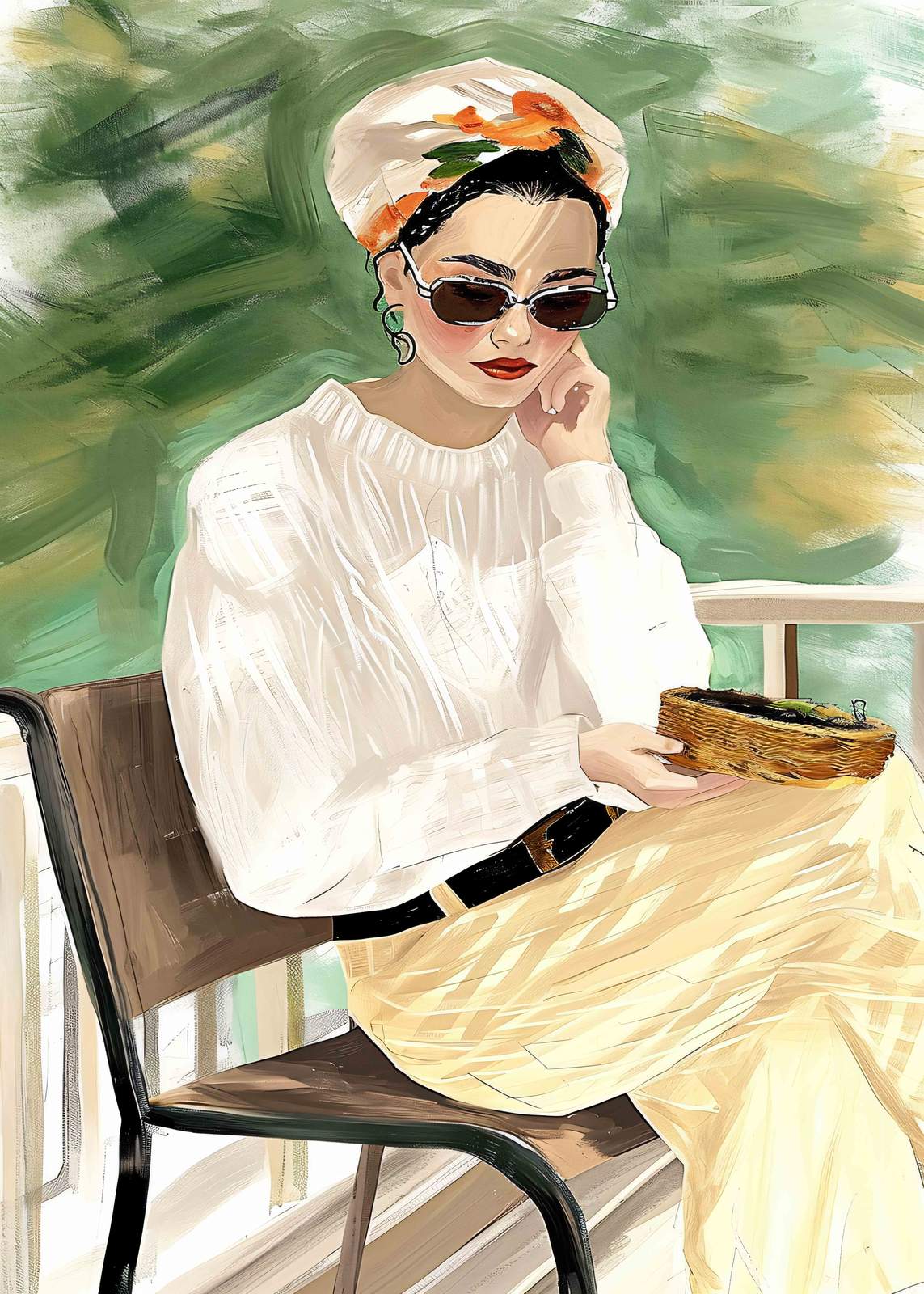 Poster - Elegant Kvinna Konst