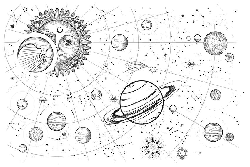 Poster - Solsystemets Skiss