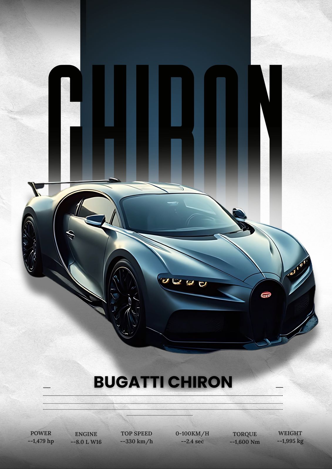 Poster - Bugatti Chiron