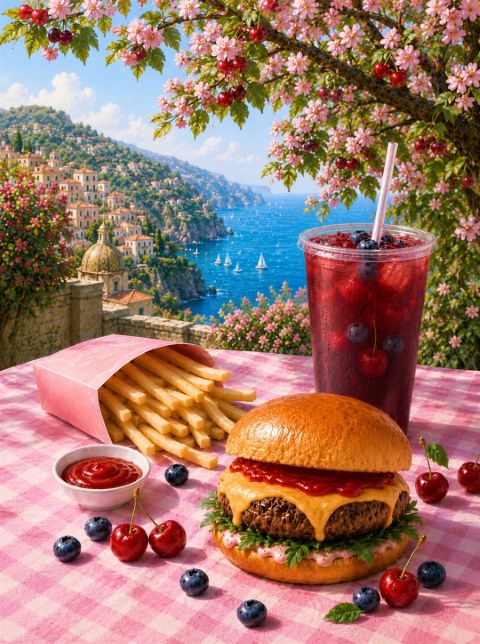 Poster - Kustpicknick Glädje