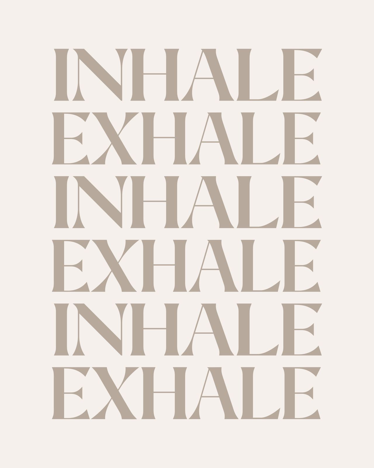 Poster - Inhale Exhale
