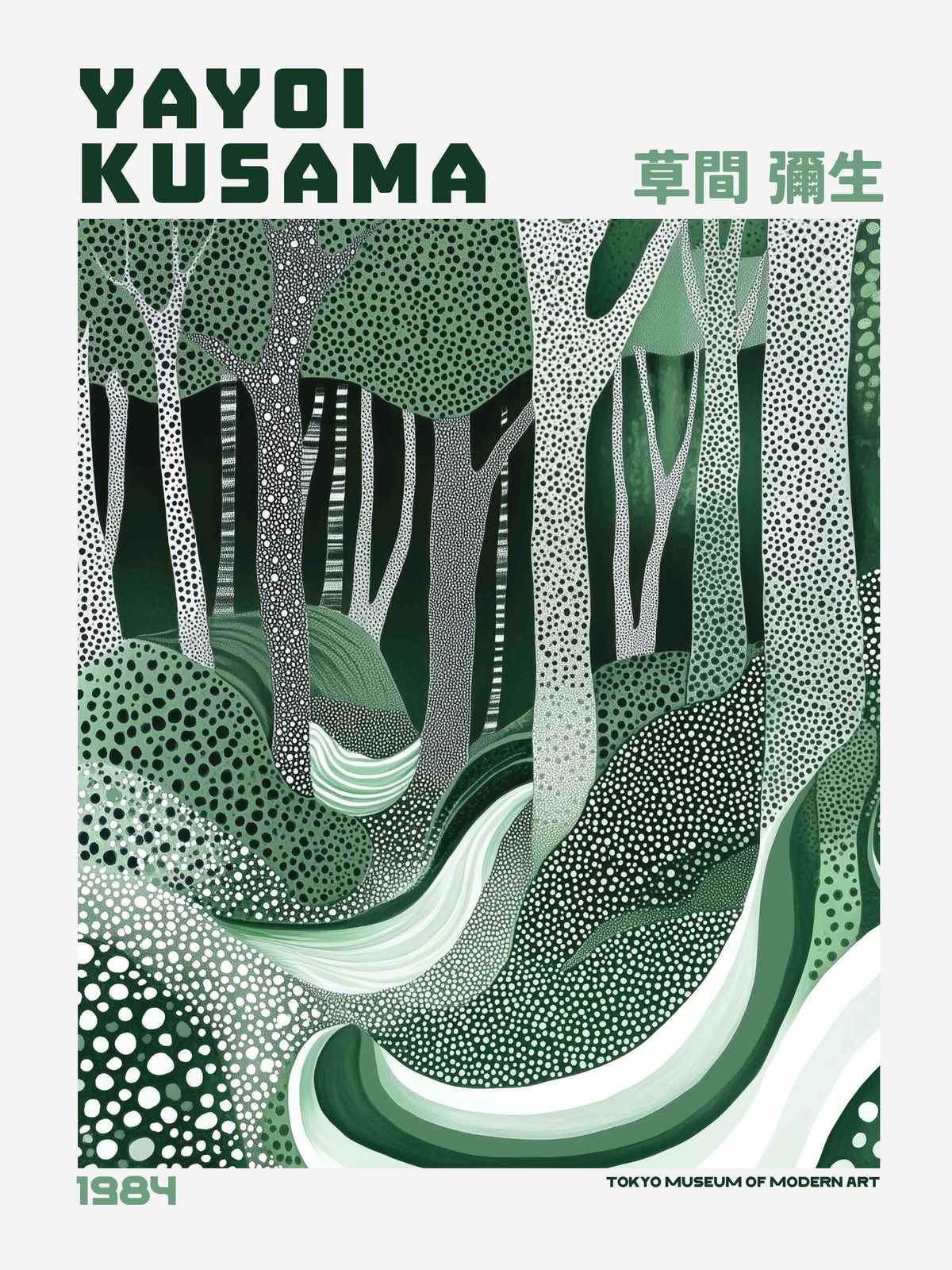 Affisch - Yayoi Kusama Skog
