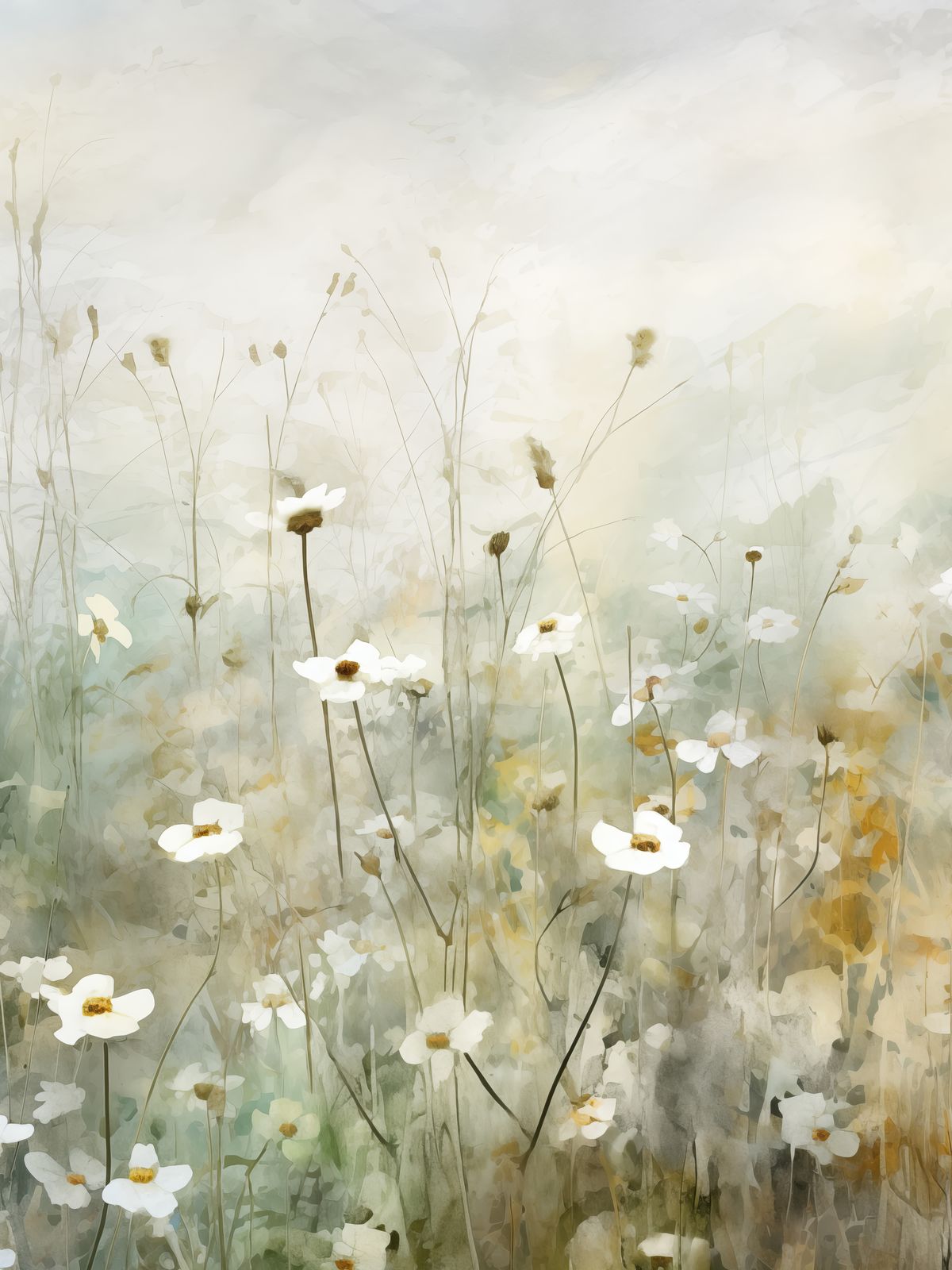 Poster - Äng av vilda blommor