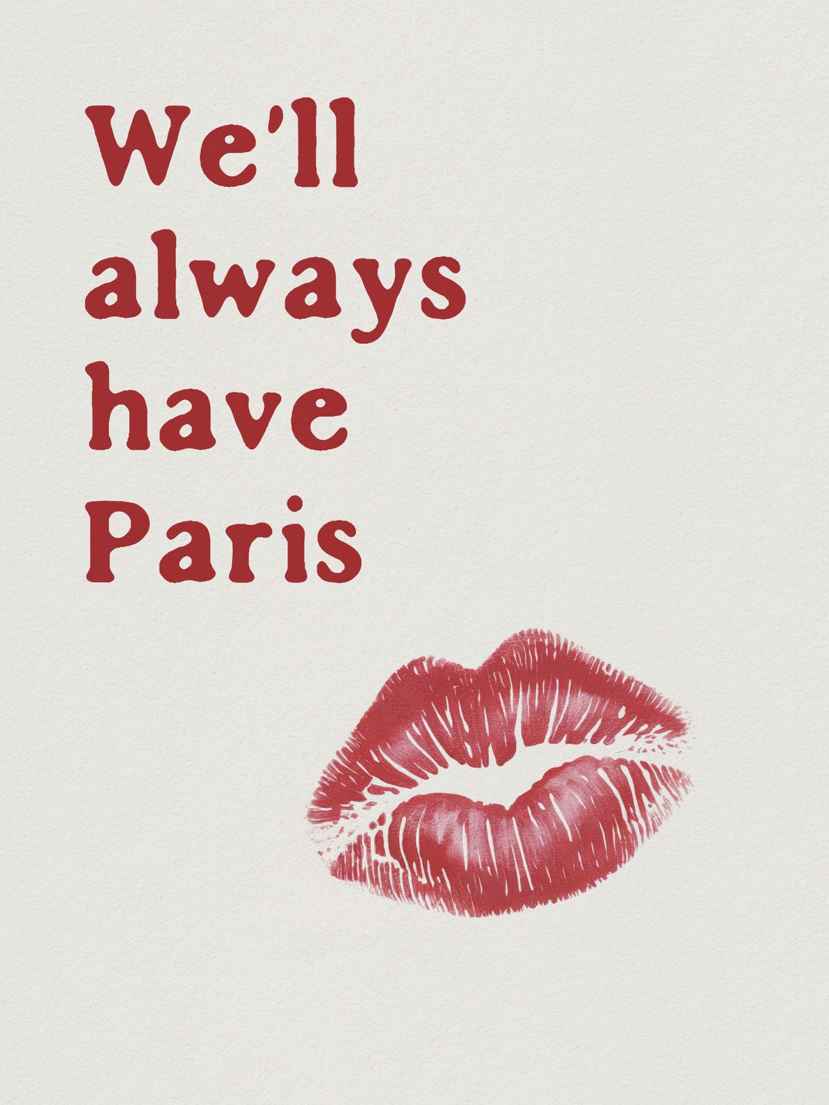 Poster - Vi Kommer Alltid Ha Paris