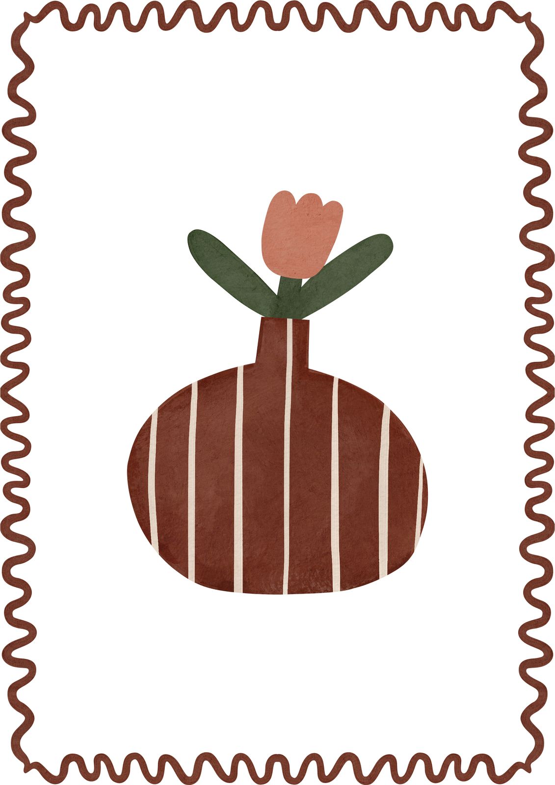 Poster - Vas med Tulpan