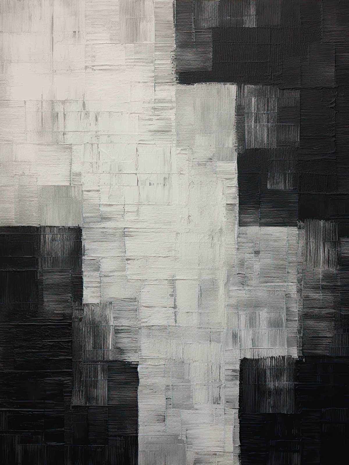 Poster - Abstrakt Monokrom