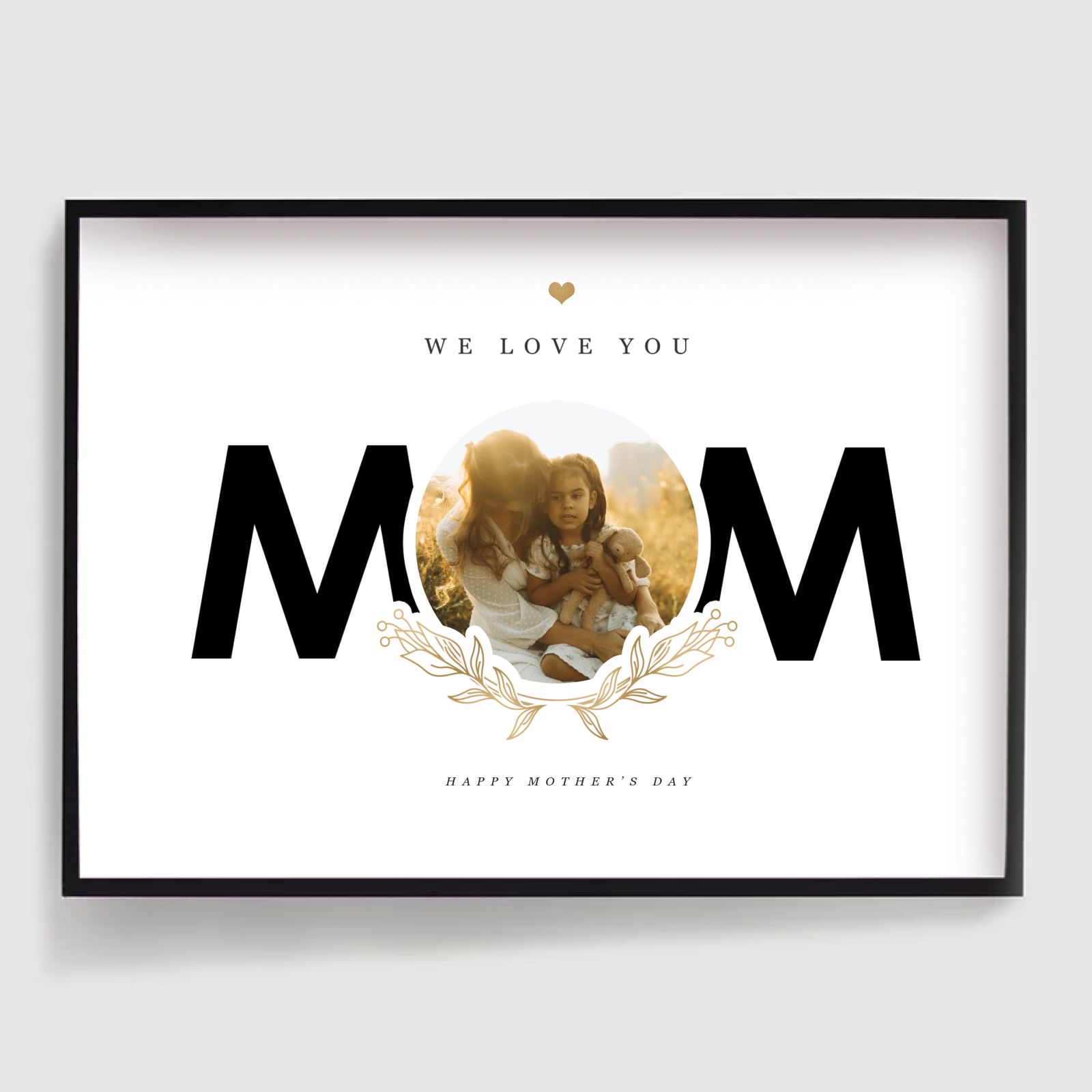 Personlig Poster - Mamma Mors Dag Stiliserad