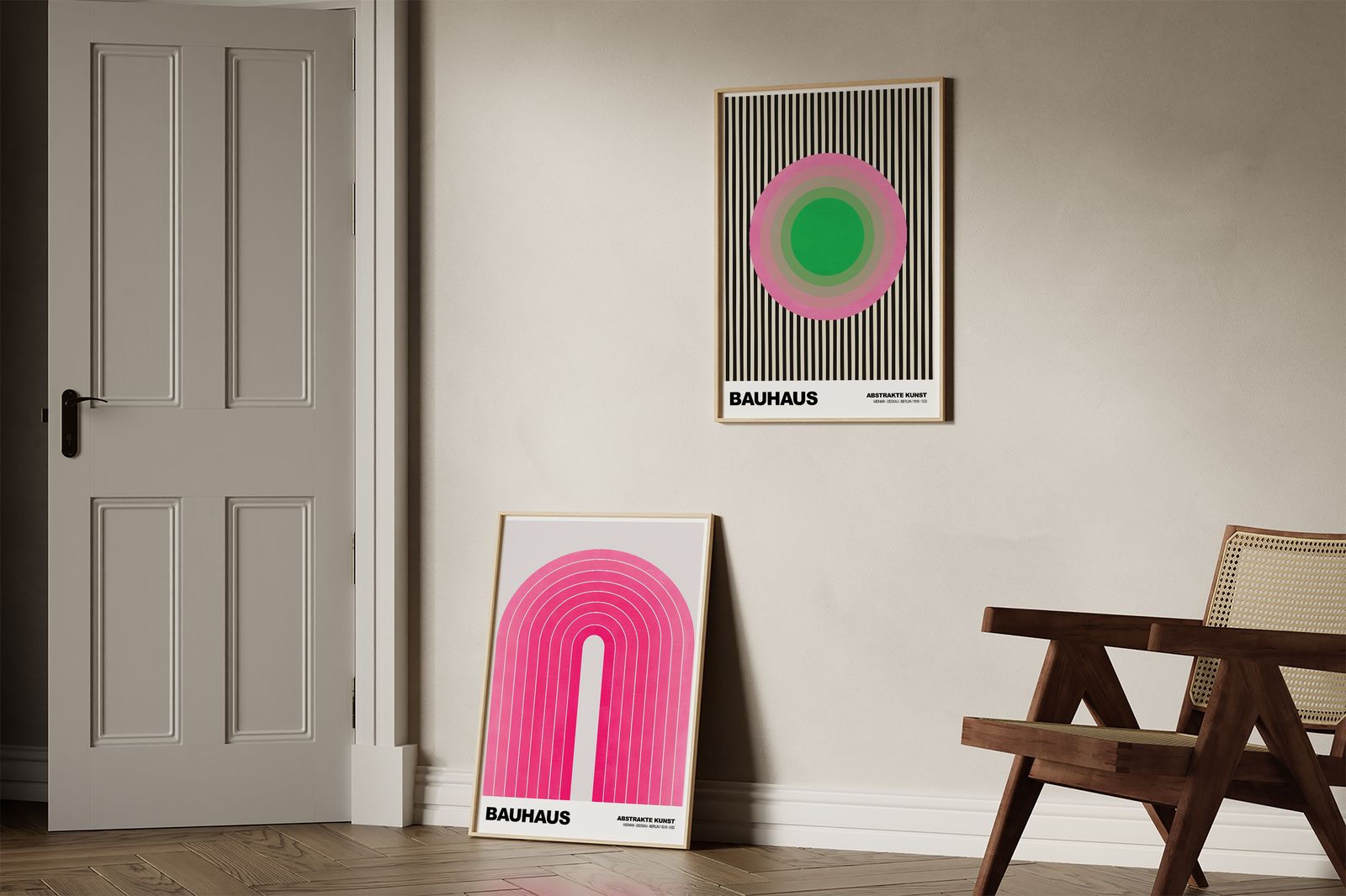 Poster - Bauhaus Abstrakt Konst / Set om 2