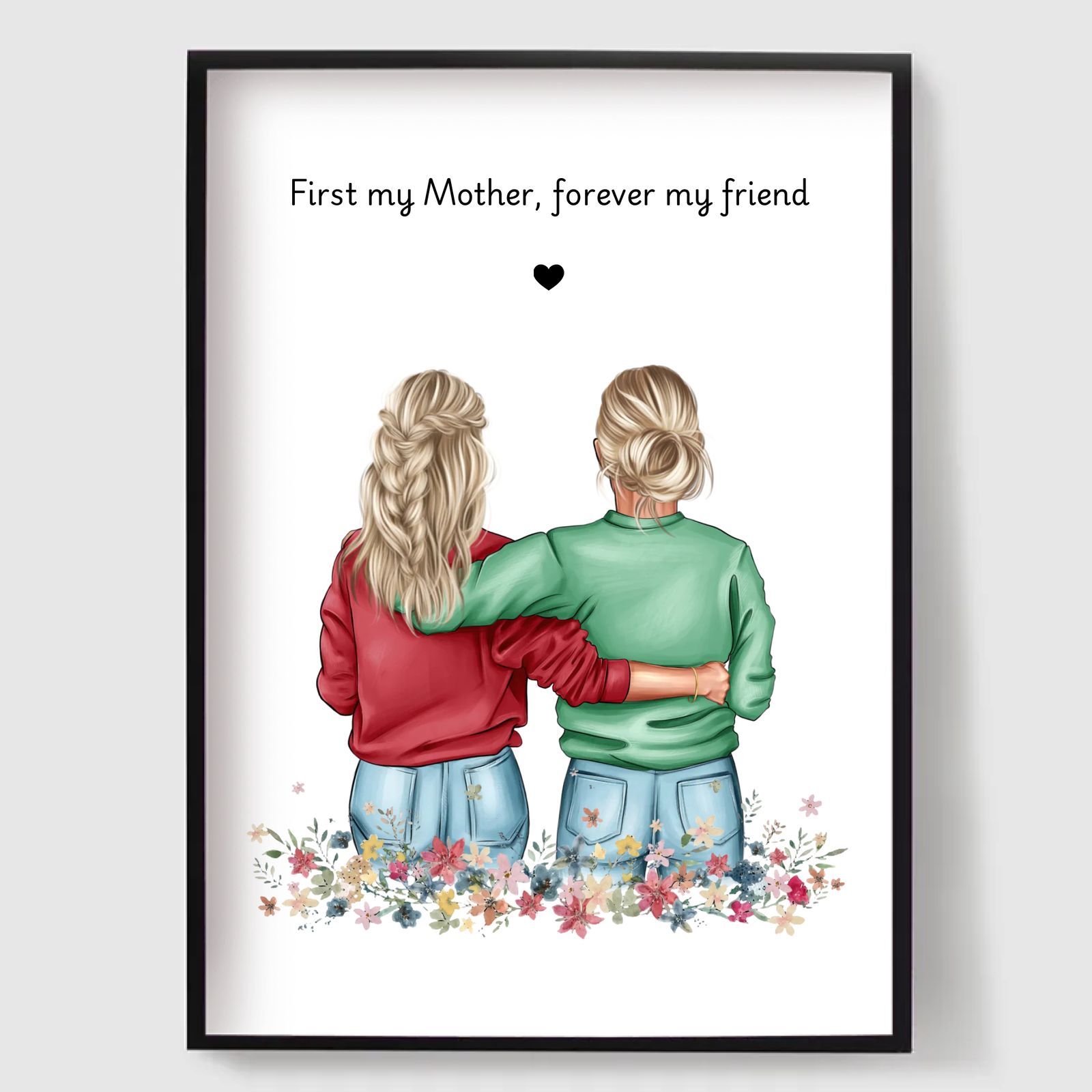 Personlig Poster - Mor och Dotter Bästa Vän Poster