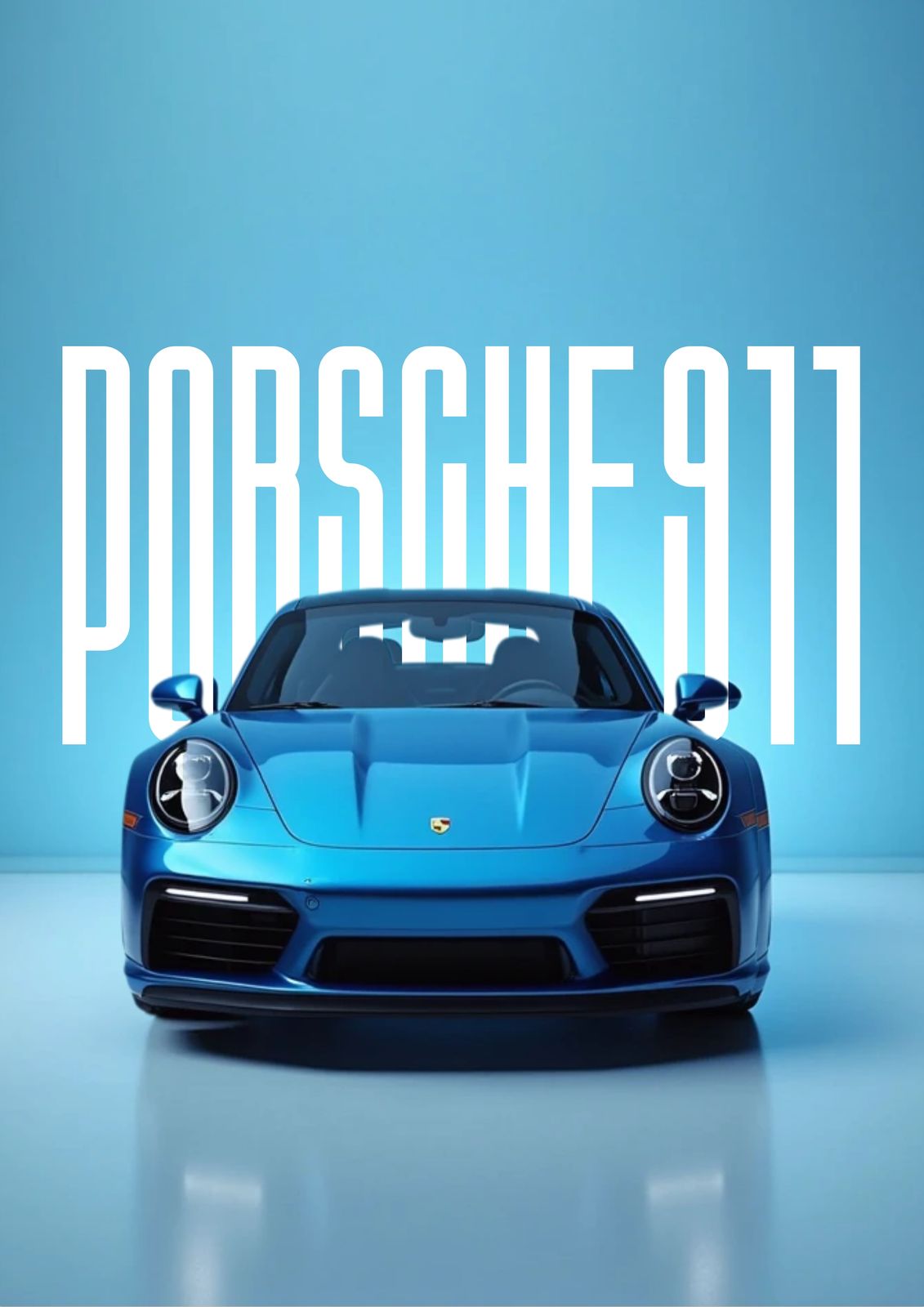Affisch - Mustang, Porsche 911, Hellcat / Set med 3