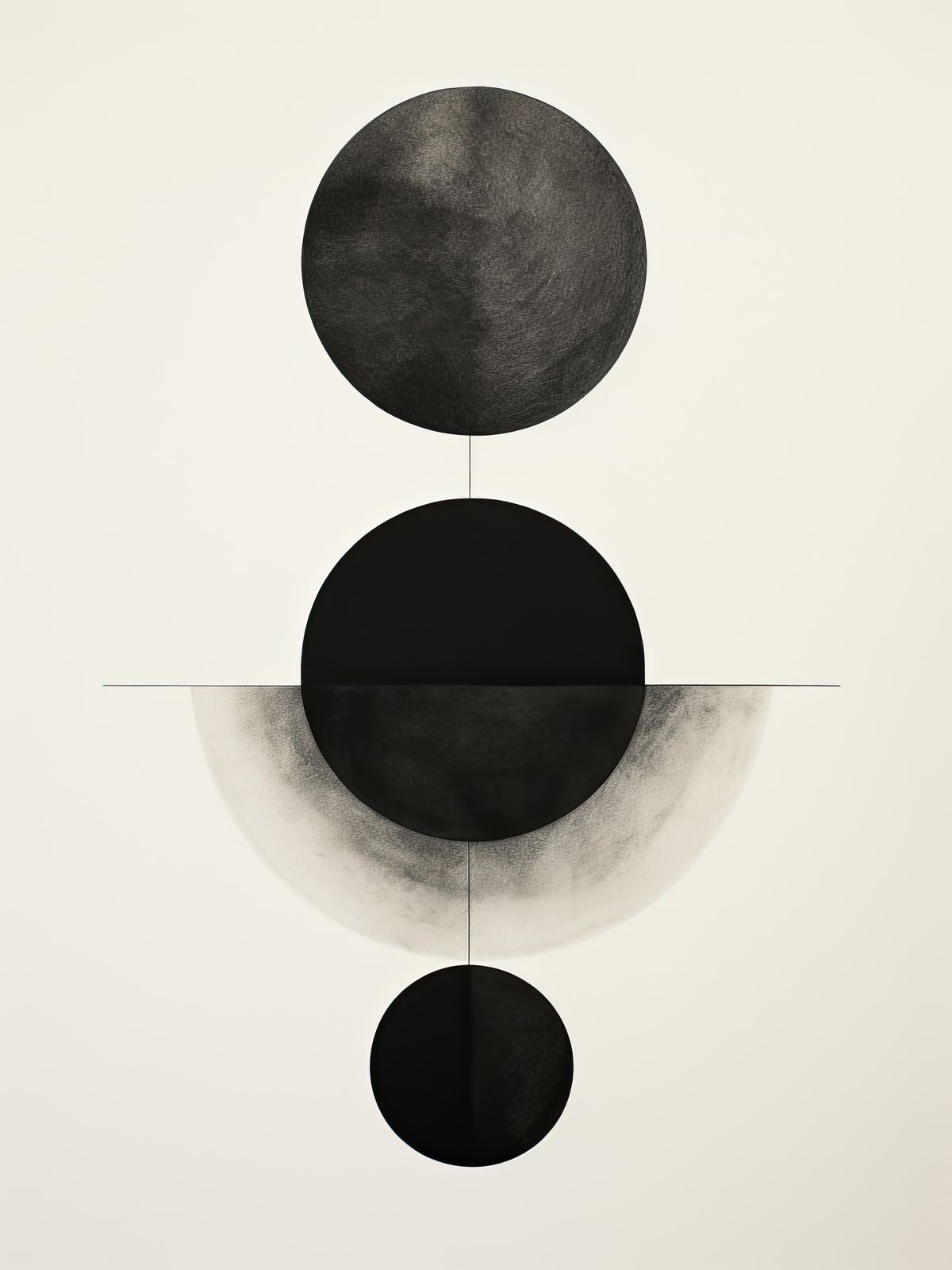 Poster - Svart Cirkelkonst