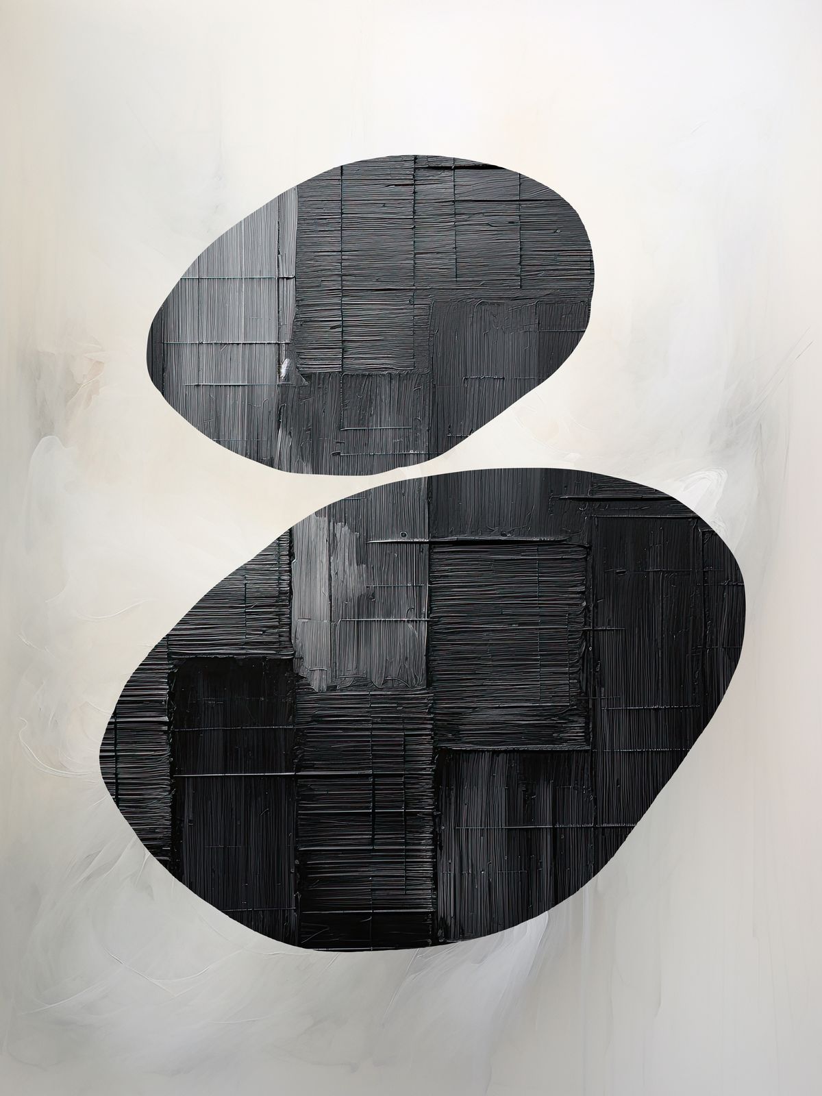 Poster - Svart Abstrakt Form