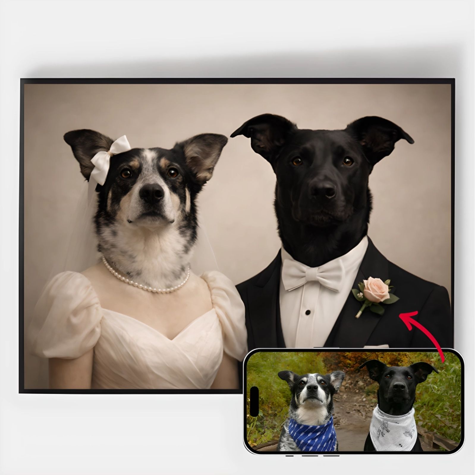 Personlig Poster - Djurets Bröllop - AI Poster