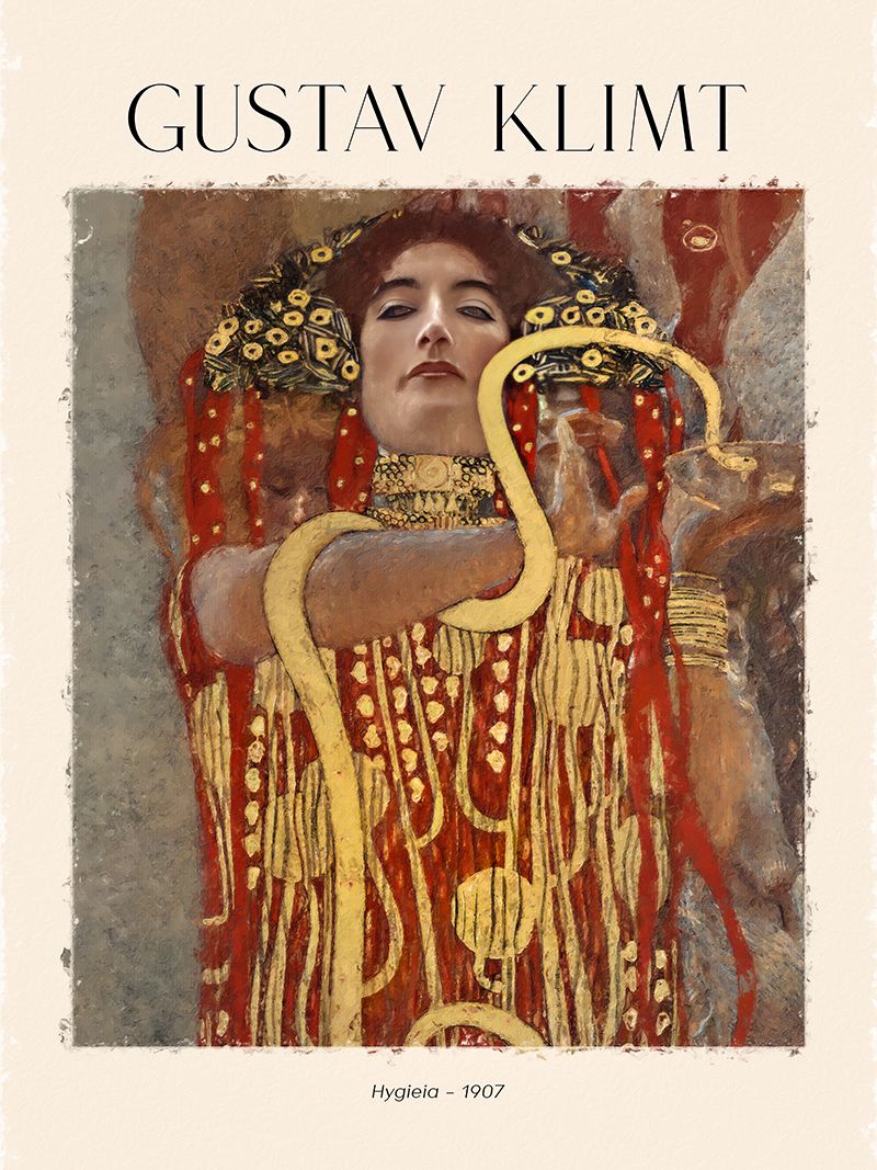 Poster - Hygieia av Gustav Klimt