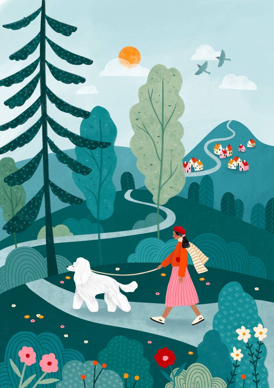 Poster - Naturskön Promenad