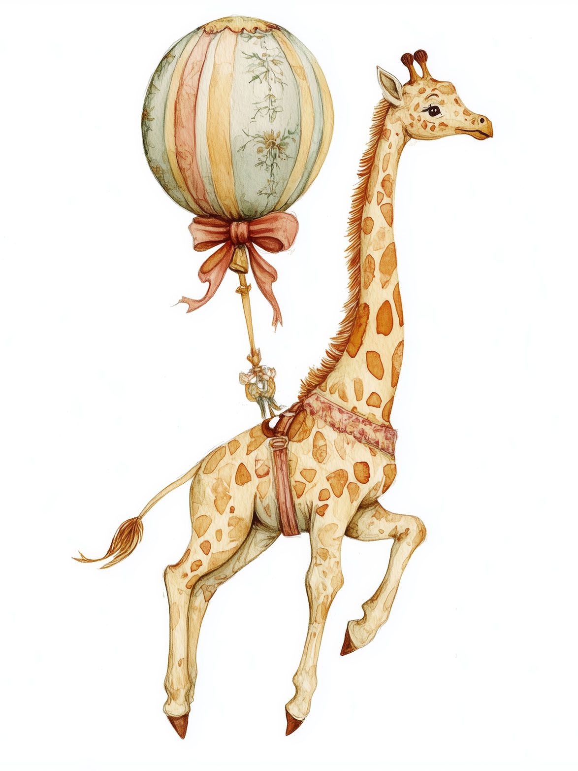 Poster - Giraff Ballong
