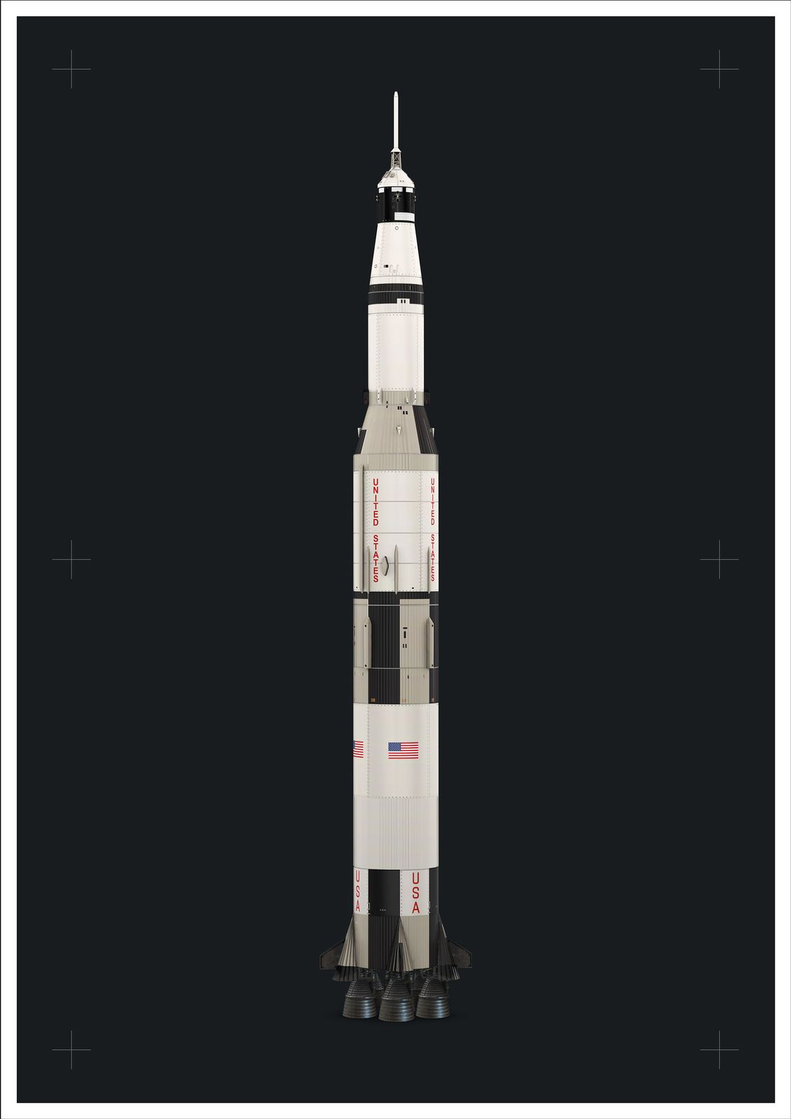 Poster - Saturn V Rocket