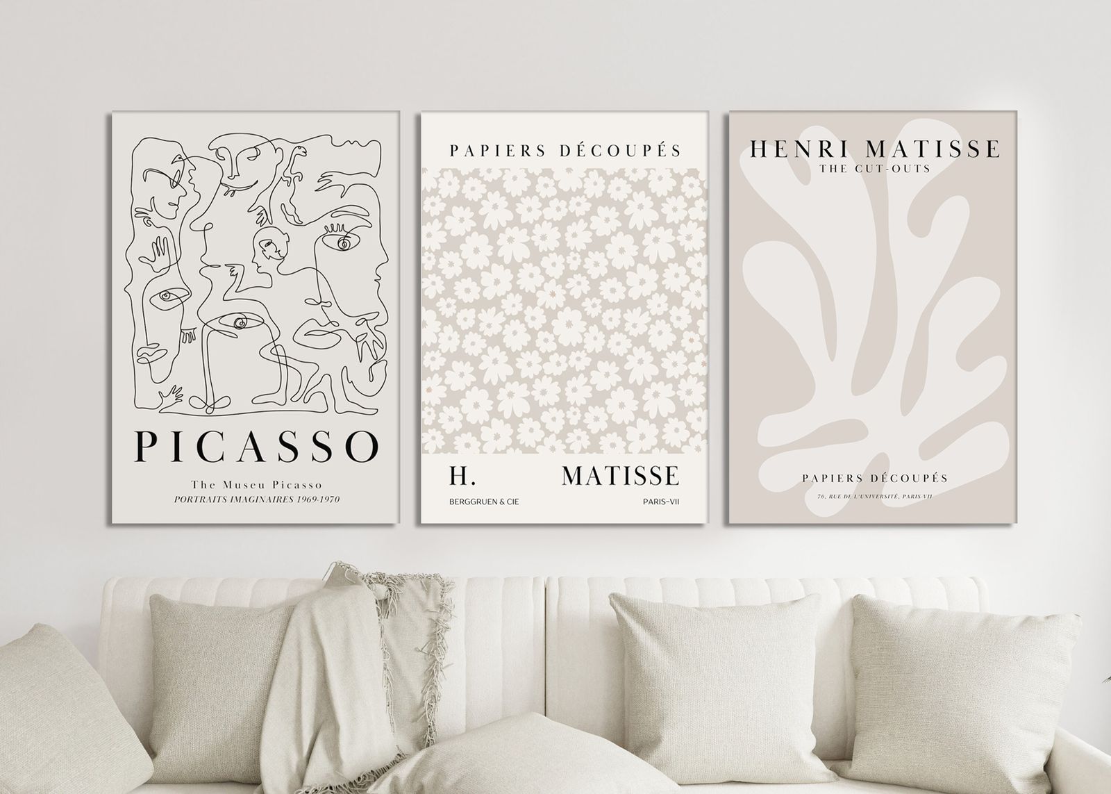 Picasso och Matisse affischset av 3