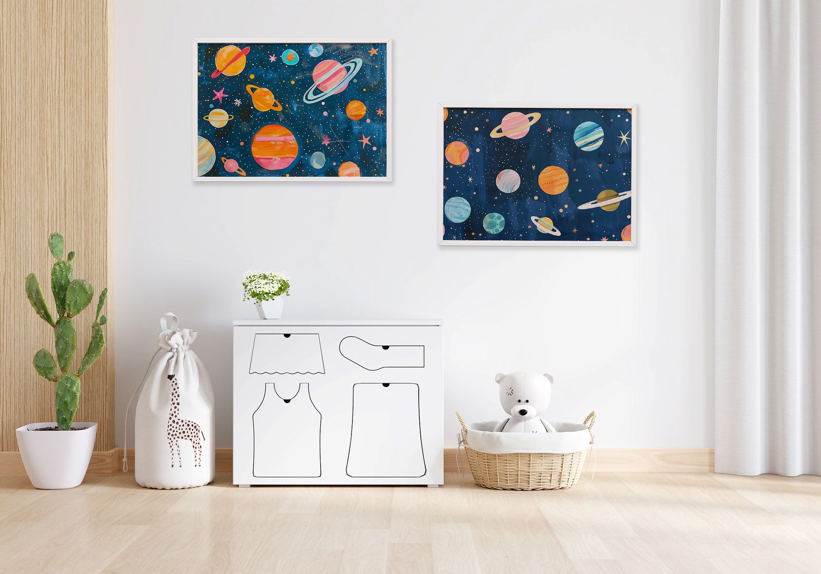 Poster - Rymdplaneter / Set of 2