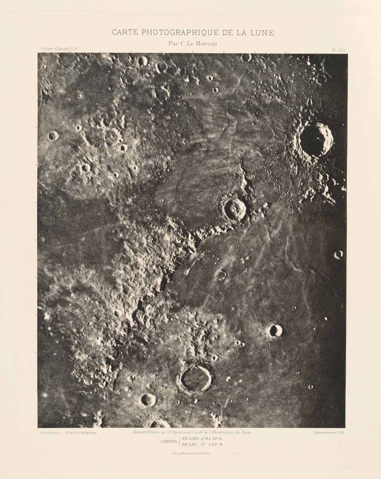 Poster - Carte Photographique de la Lune