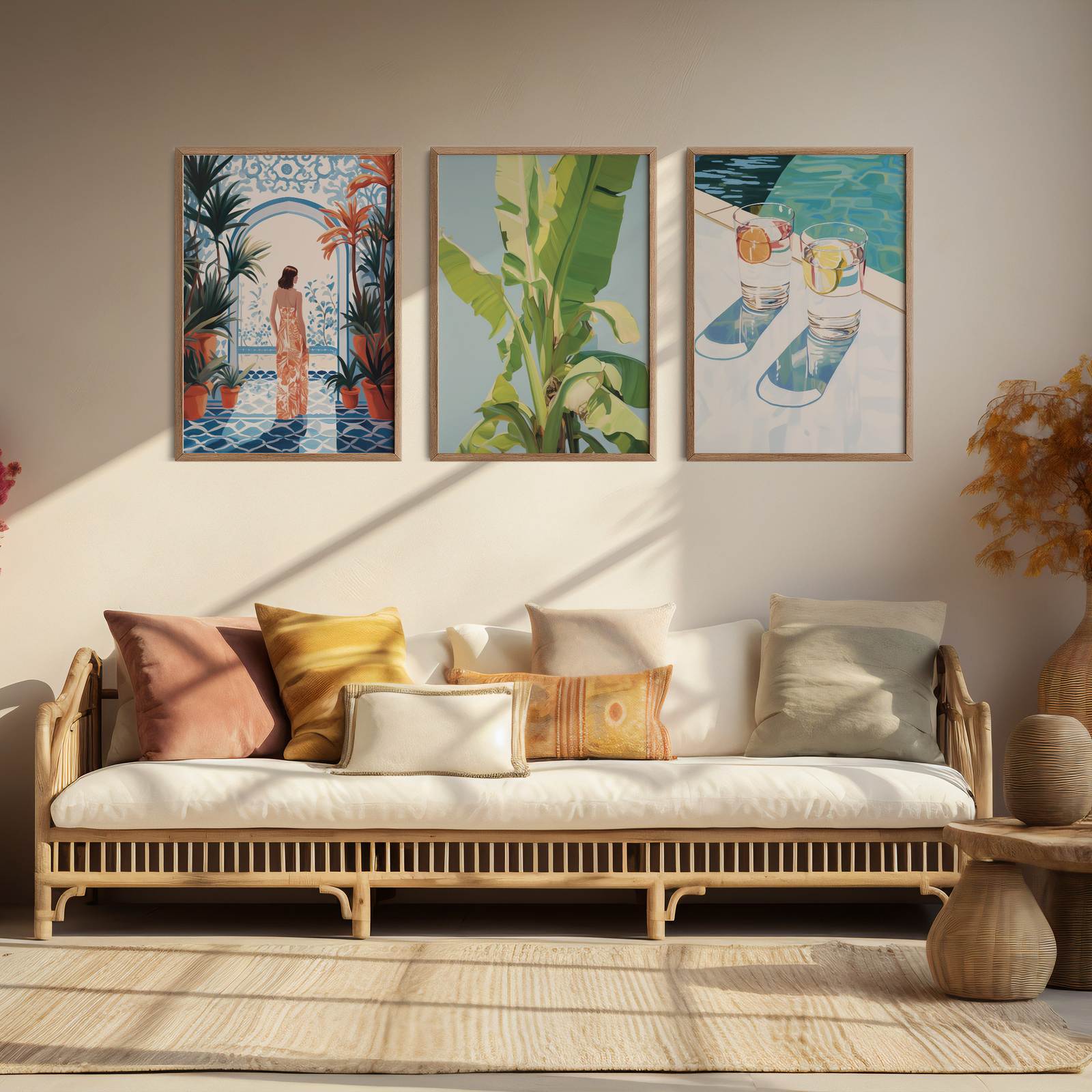 Poster - Tropisk Oas / Set av 3