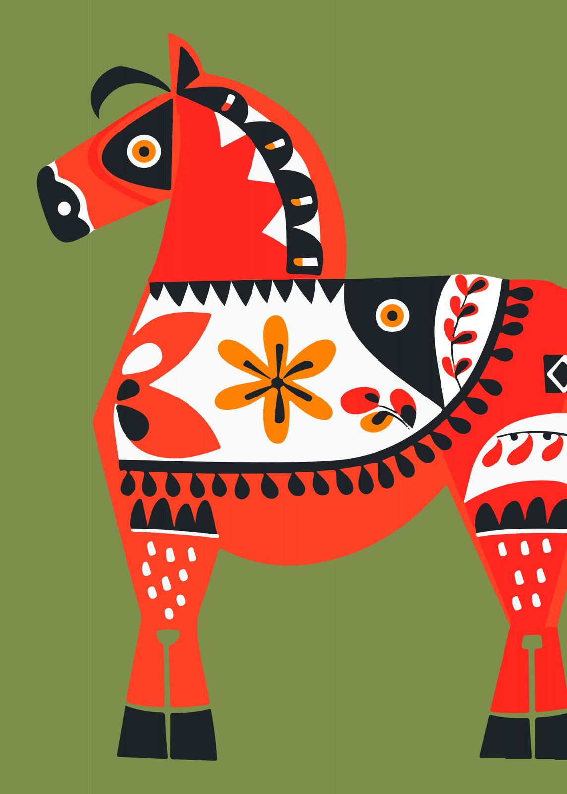 Poster - Dalahäst Design
