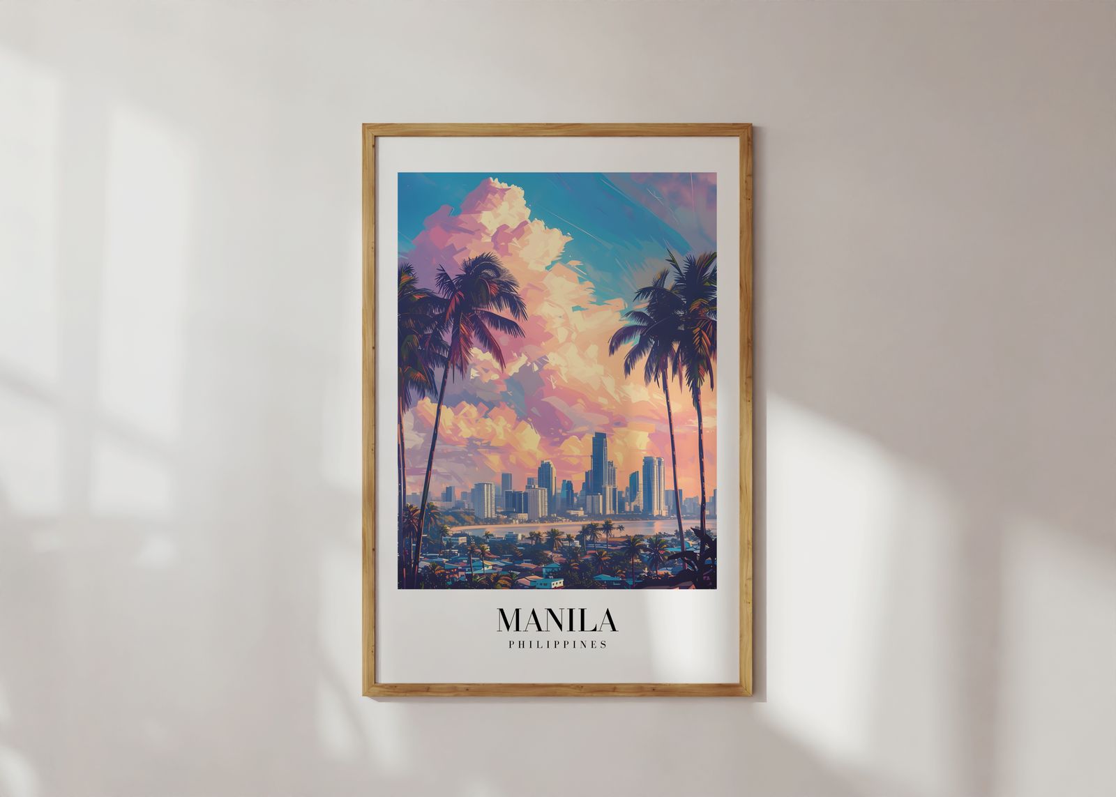 Affisch - Manila Stadssilhuett