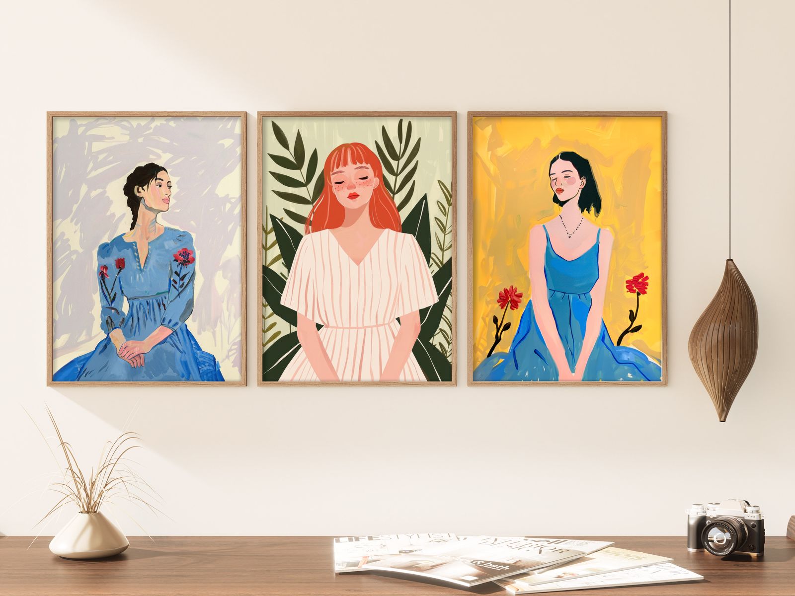Poster - Eleganta Porträtt / Set of 3