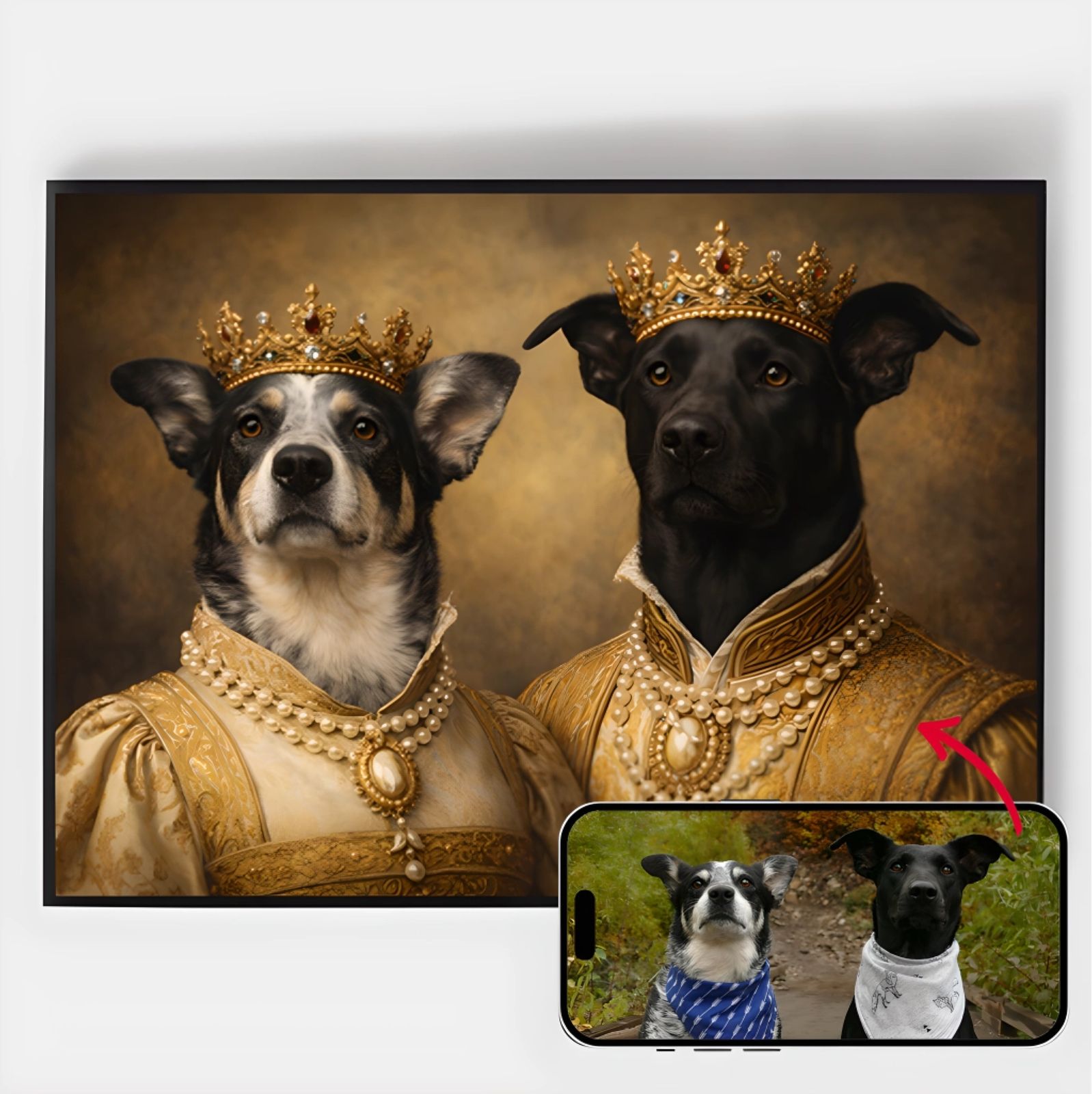 Personlig Poster - Regal Duo - AI Poster
