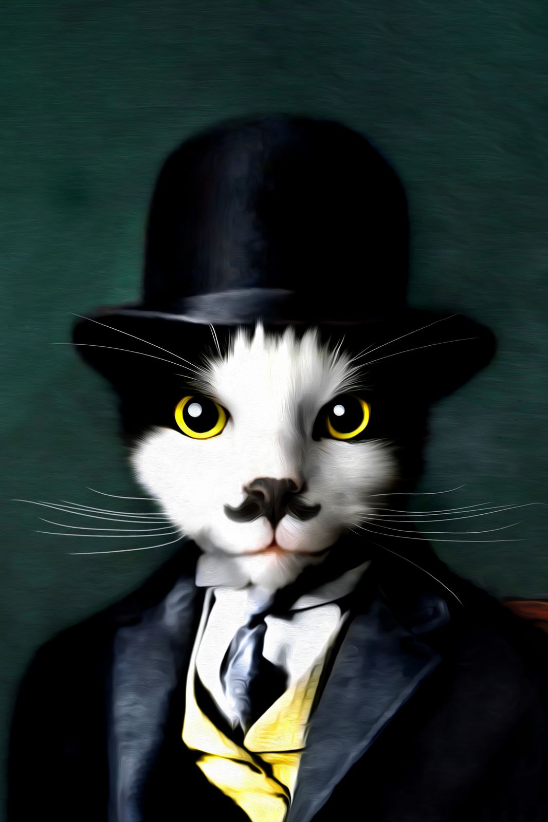 Poster - Dapper Cat Portrait
