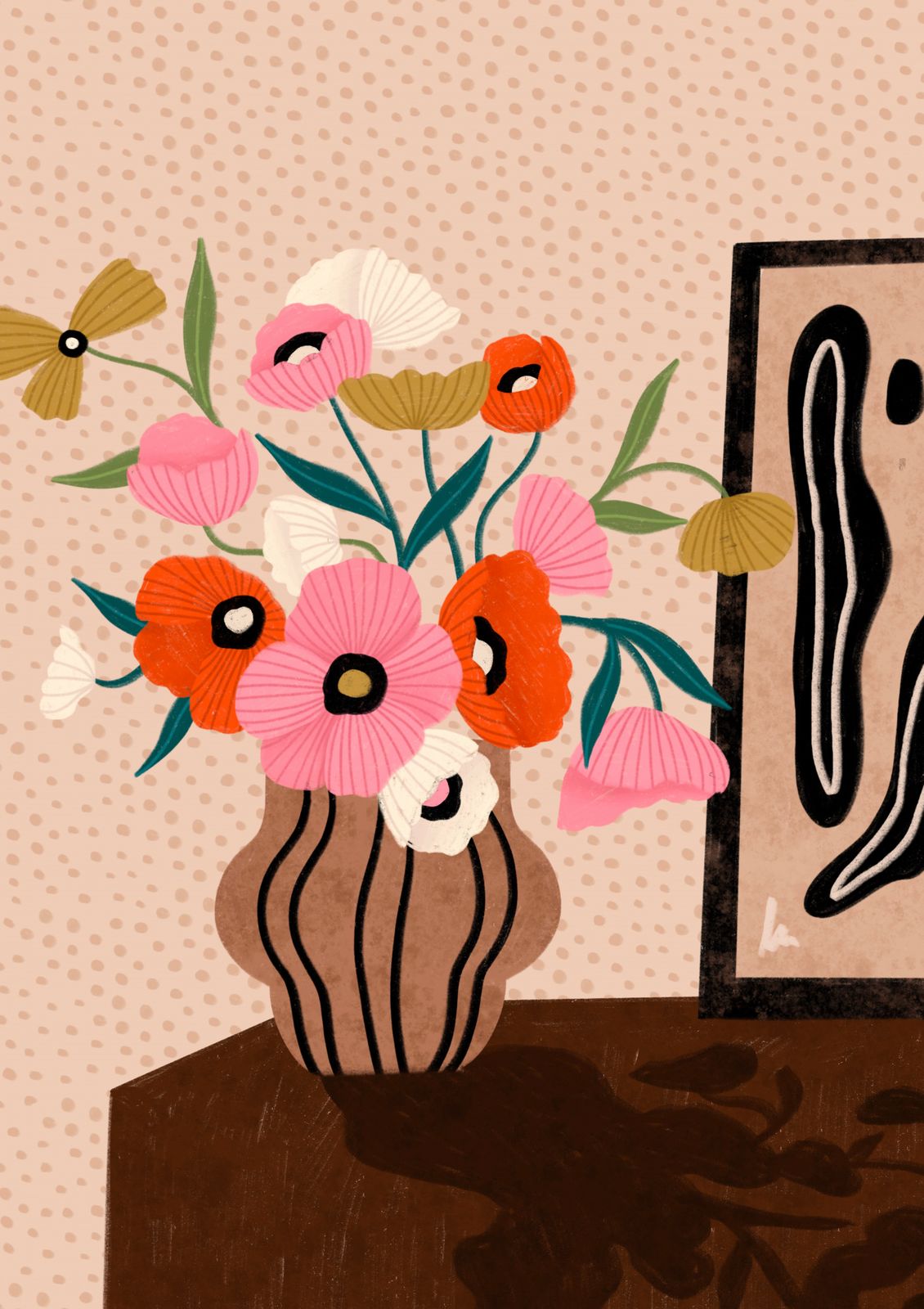 Poster - Blomvas Konstverk