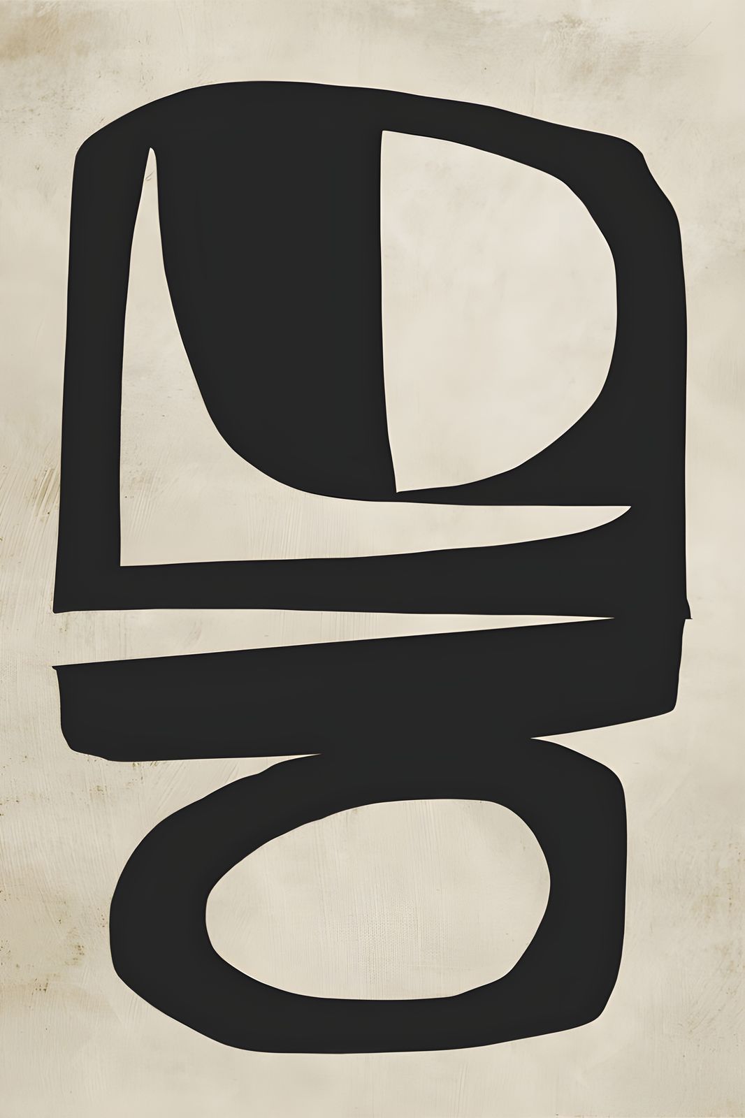 Poster - Abstrakt Svart Design