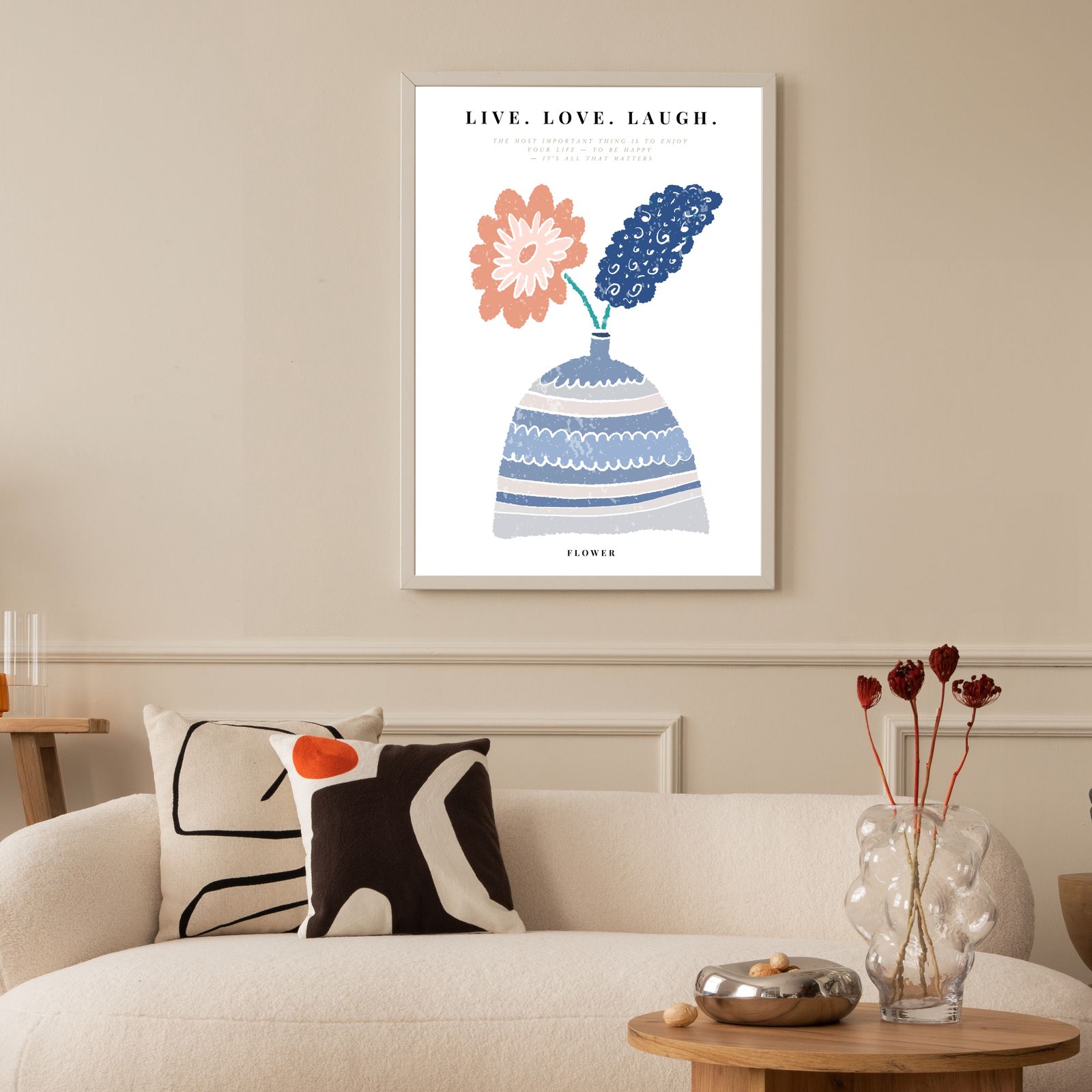 Live Love Laugh Väggposter