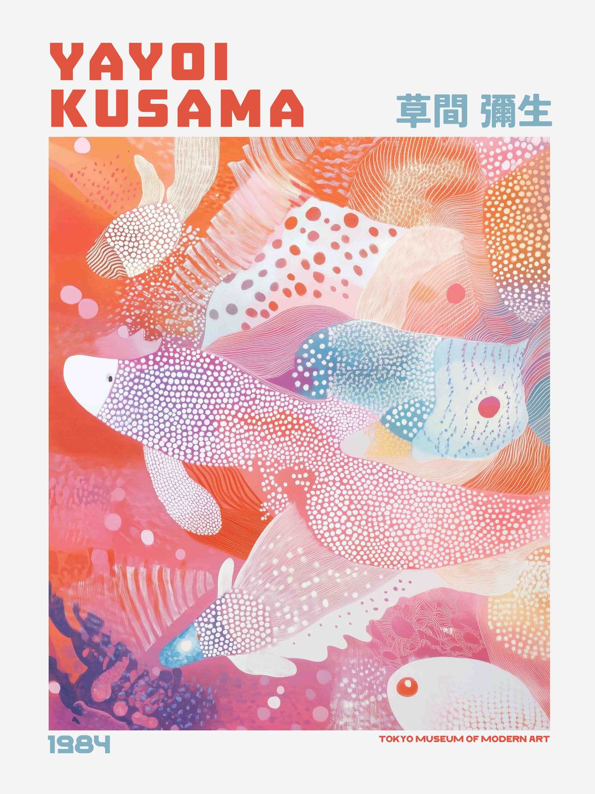 Poster - Inspirerad av Yayoi Kusama
