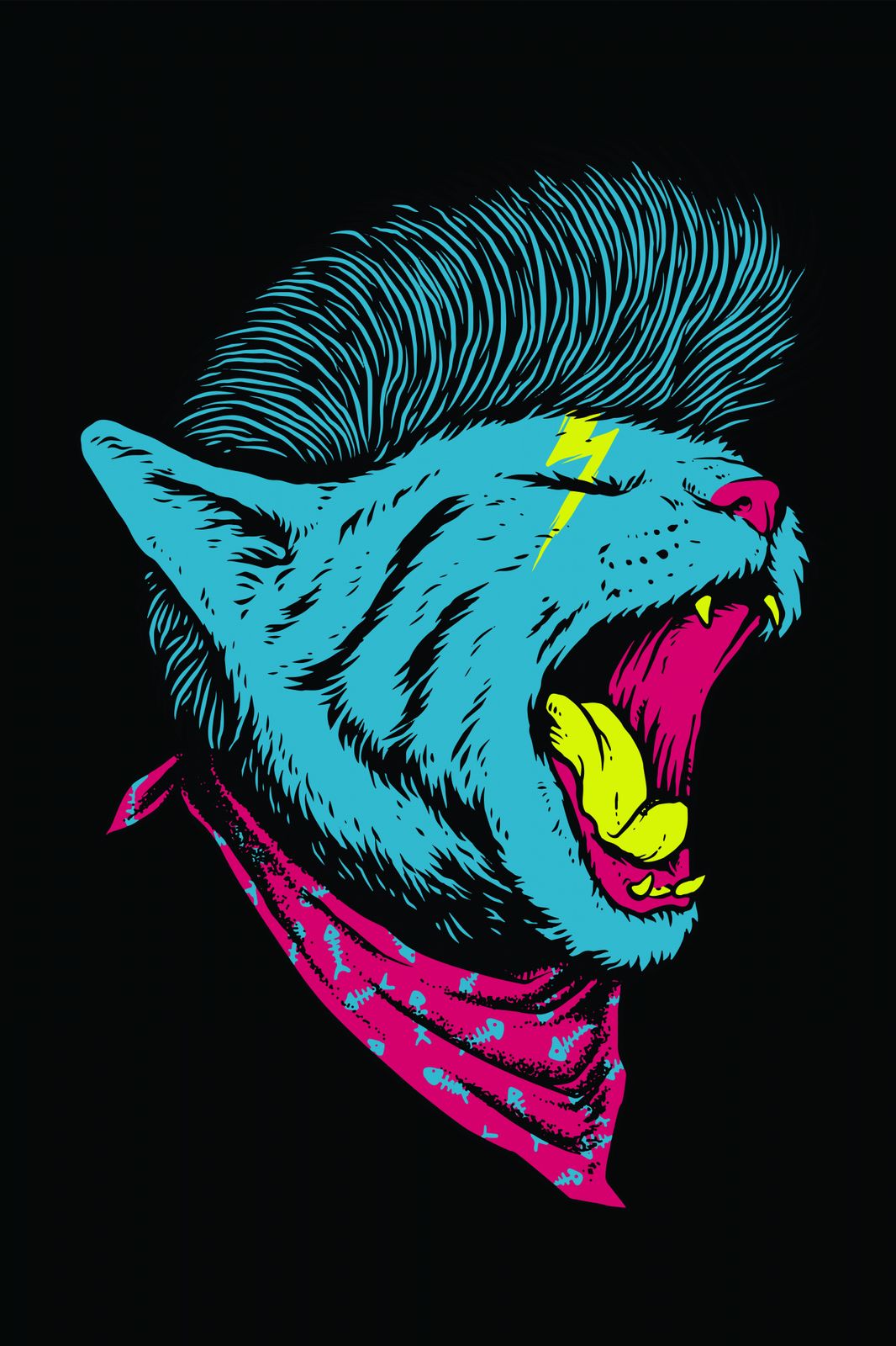 Poster - Färgsprakande Vildkatt