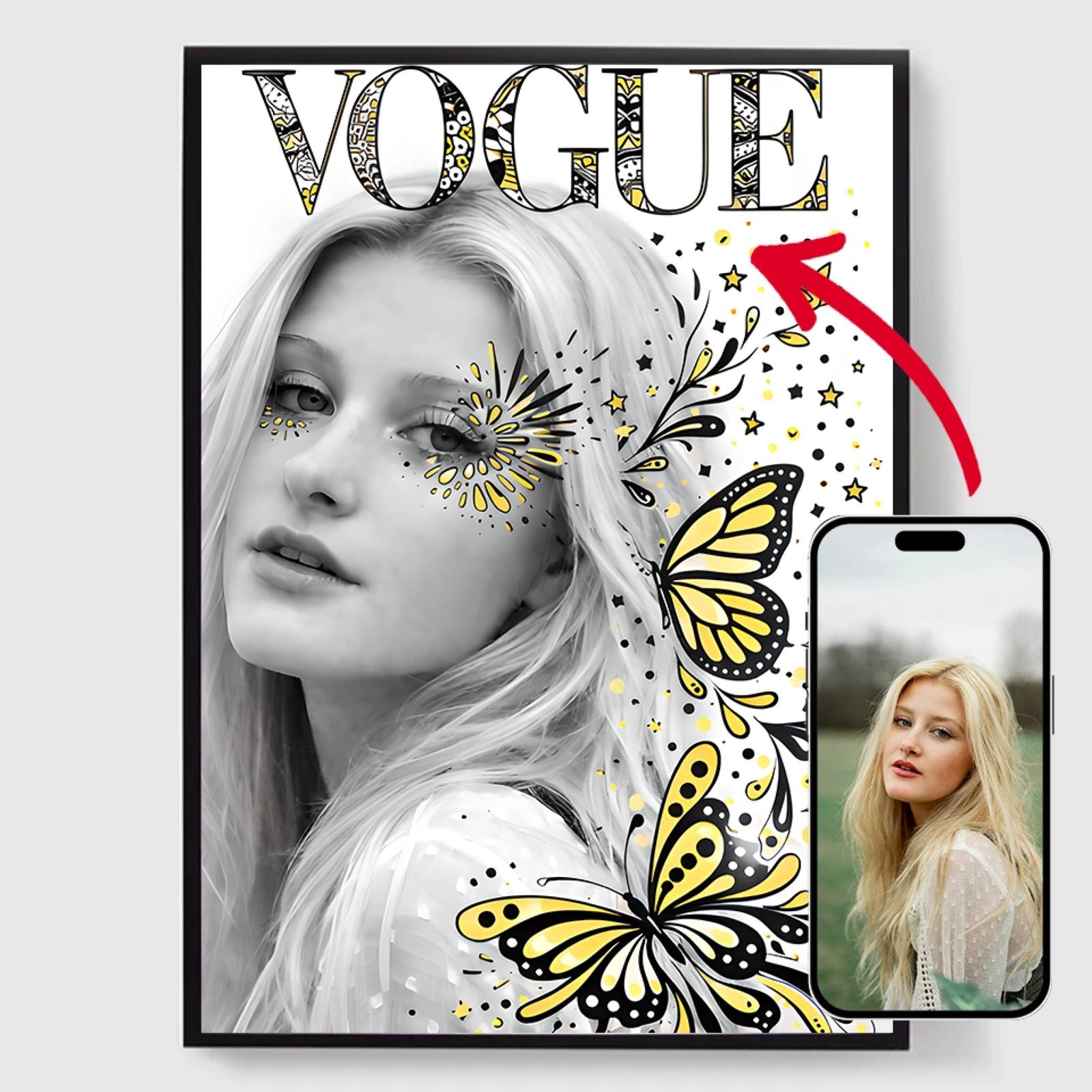 Personlig Poster - Vogue Doodle - AI Poster