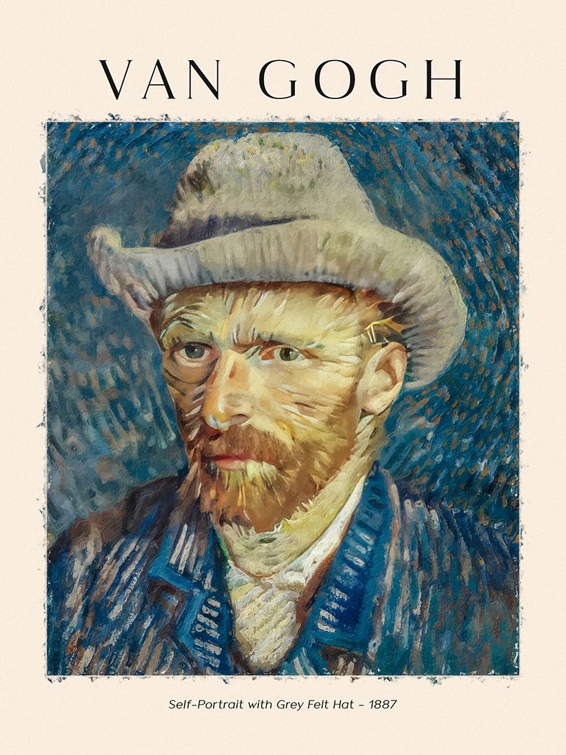 Poster - Van Gogh Självporträtt