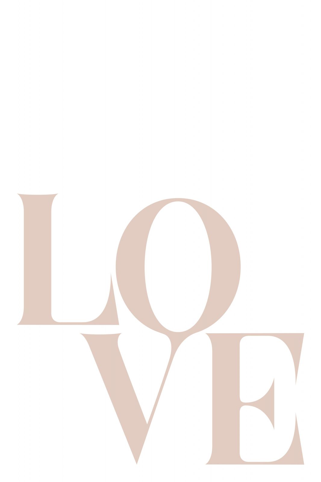 Poster - Kärlek Typografi