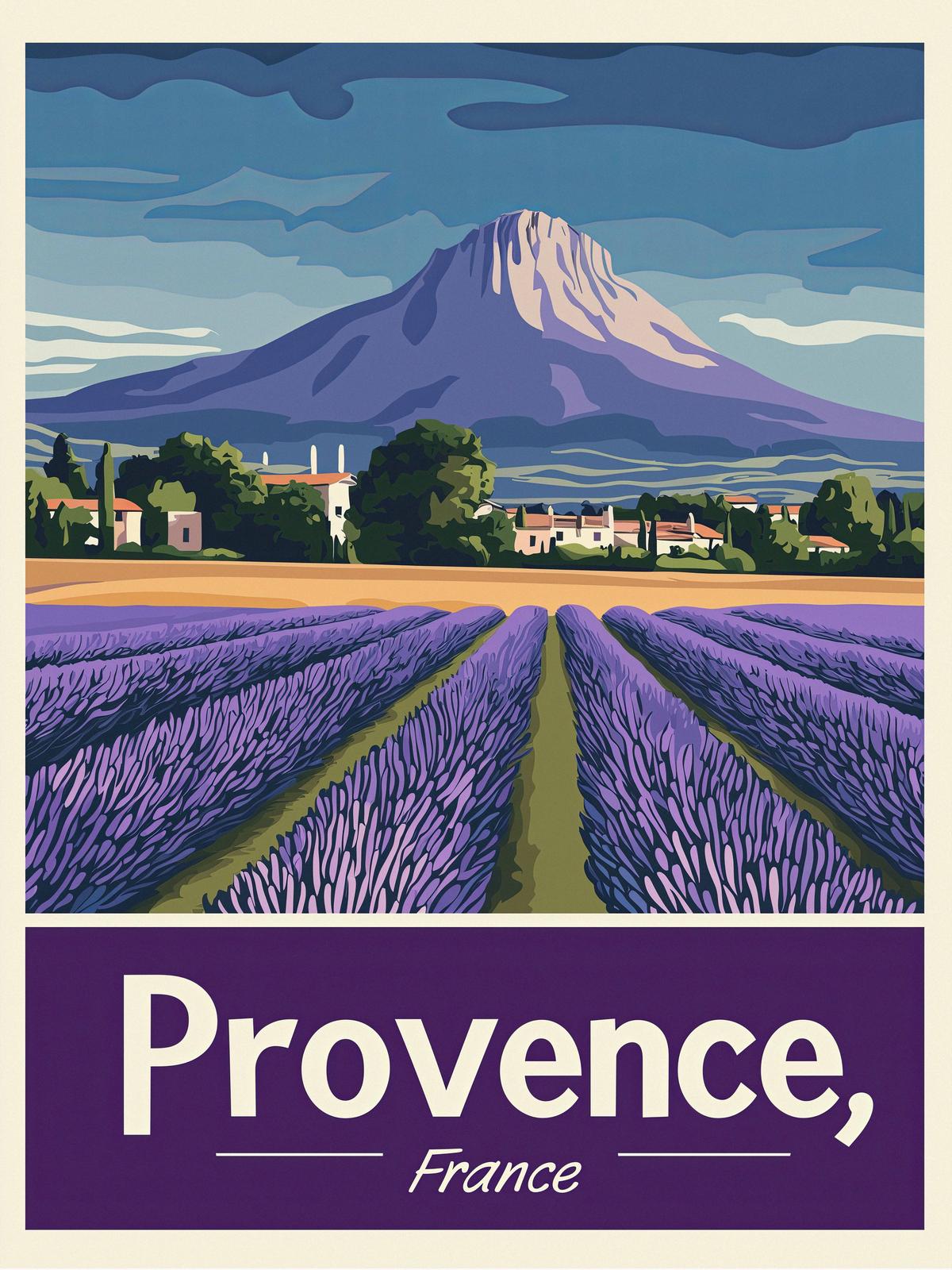 Poster - Provence, Frankrike