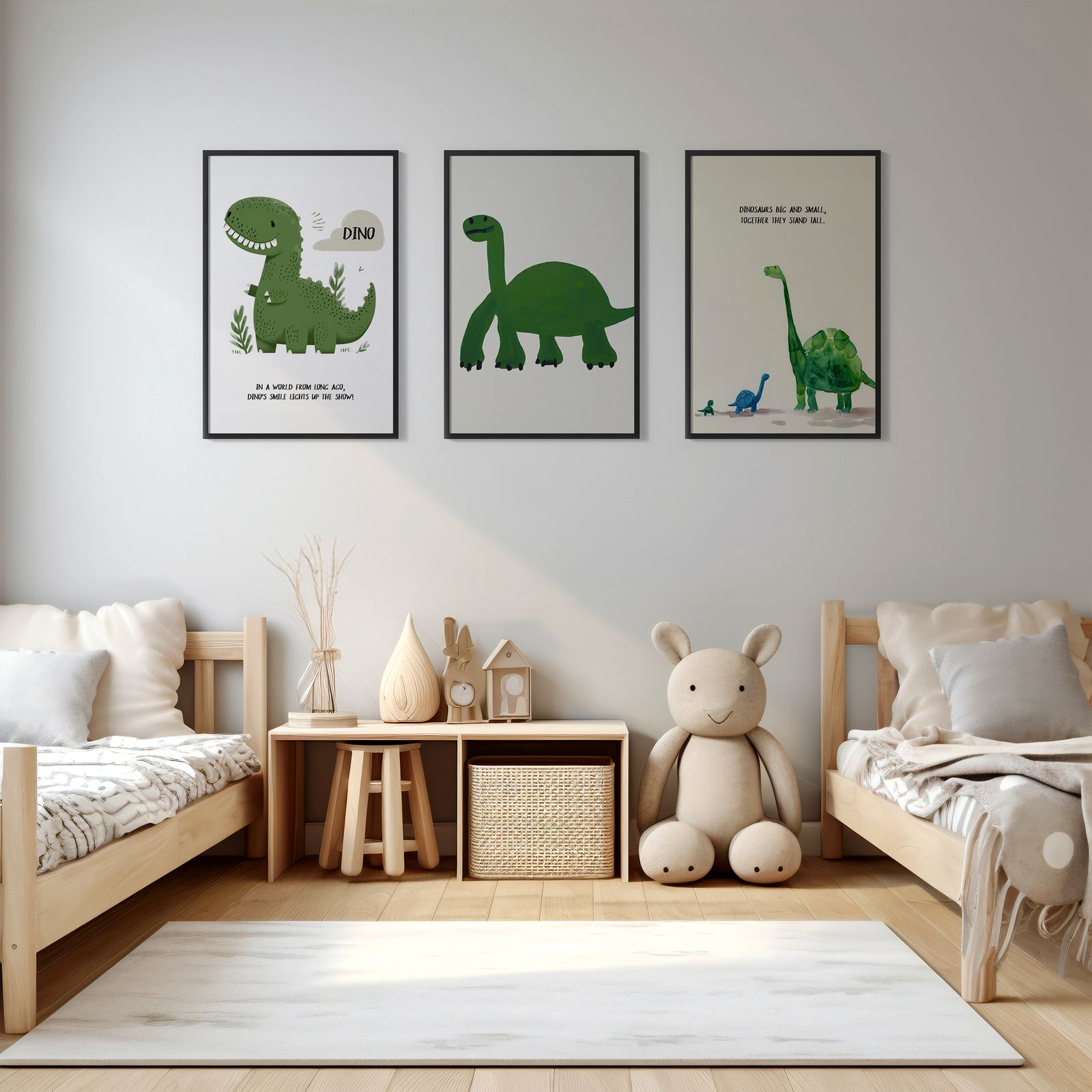 Poster - Dino Dinosaur Set / Set om 3