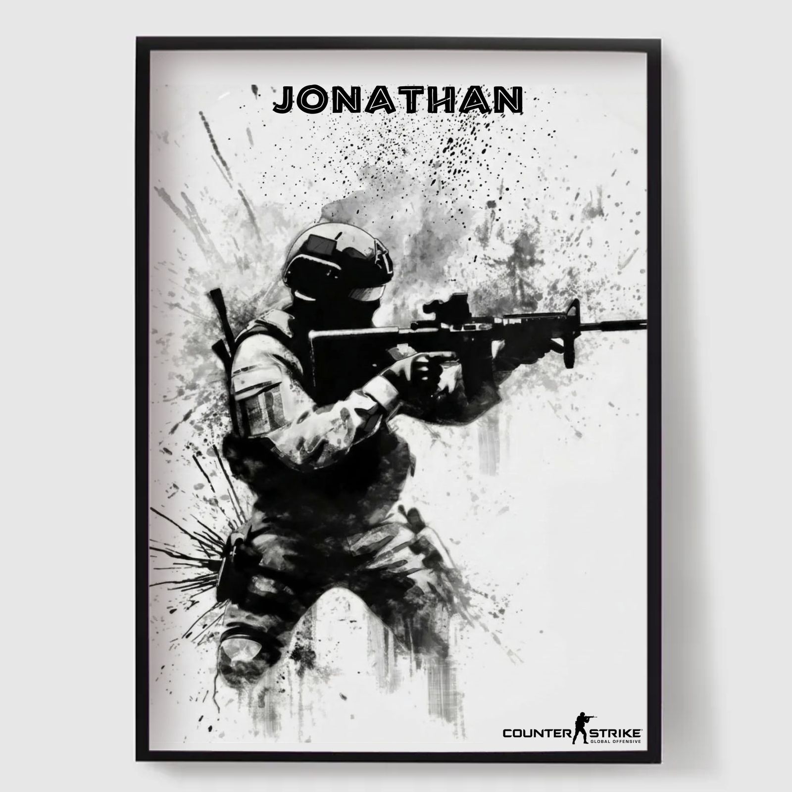 Personlig Poster - CS Stil Namn Poster