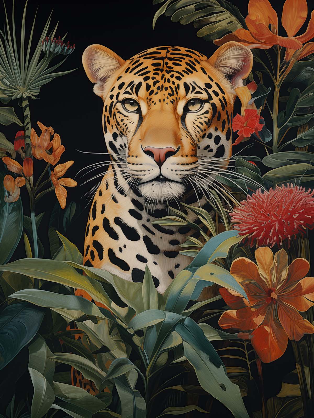 Poster - Leopard i Djungel