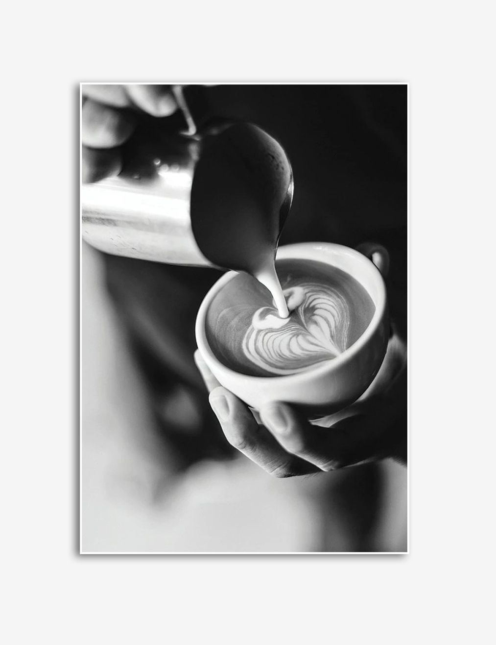 Latte Art Kaffeaffisch