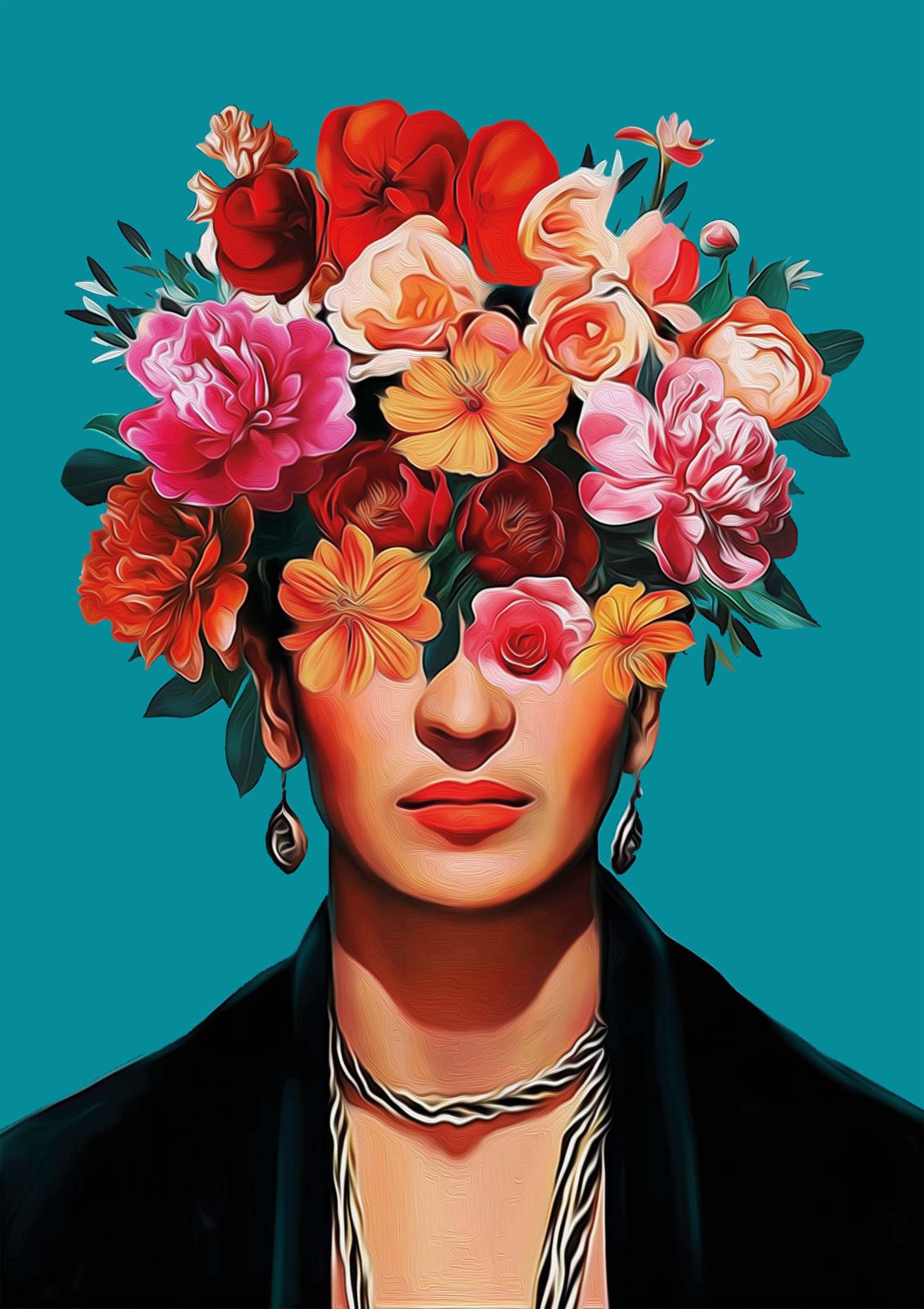 Poster - Blomsterporträtt
