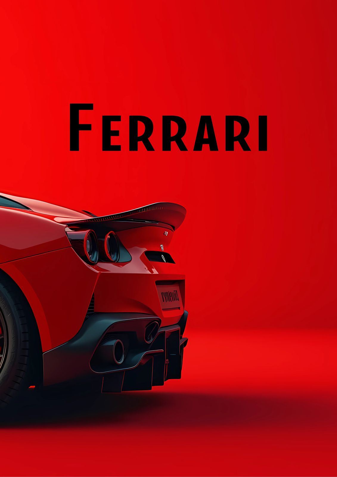 Affisch - Ferrari Bil Affisch