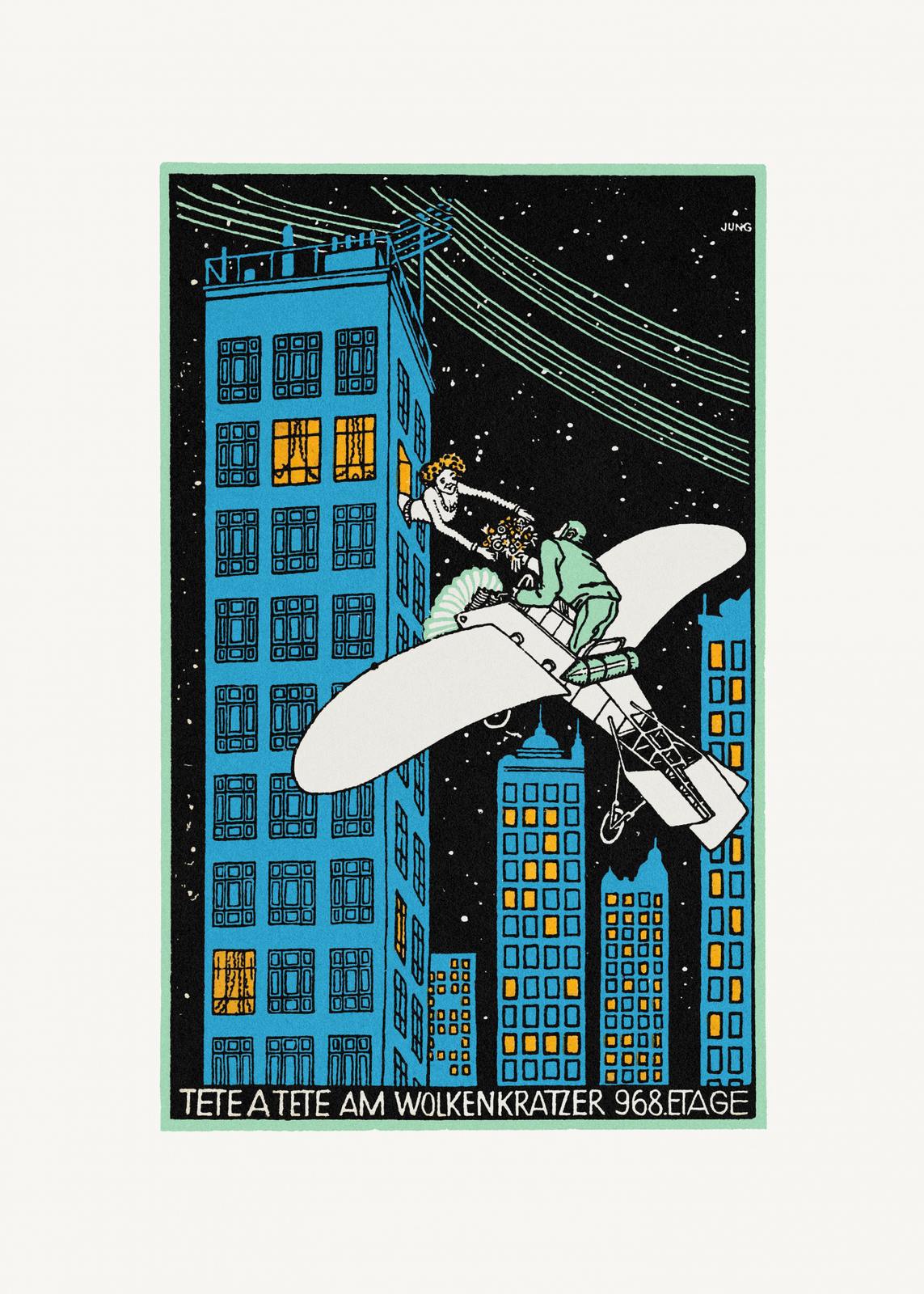 Poster - Tete A Tete Am Wolkenkratzer