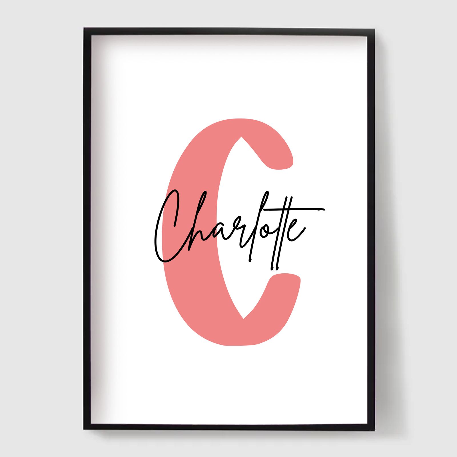 Personlig Poster - Anpassat Namn och Initial