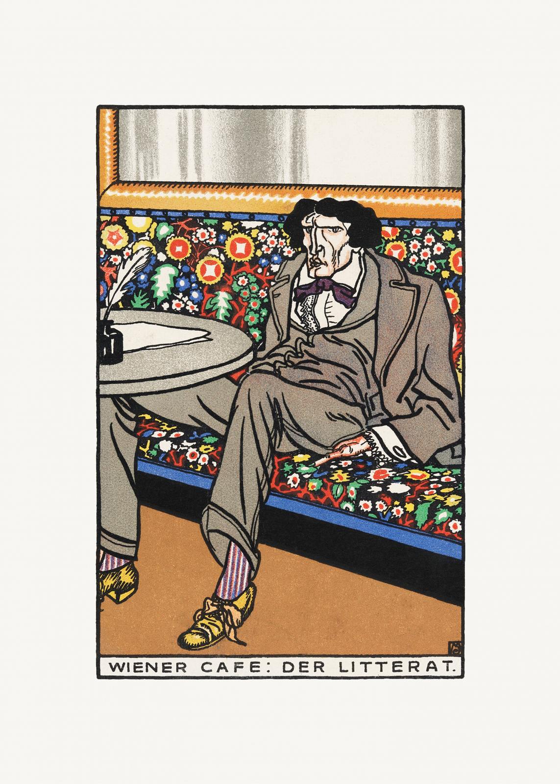 Poster - Wiener Cafe: Der Litterat