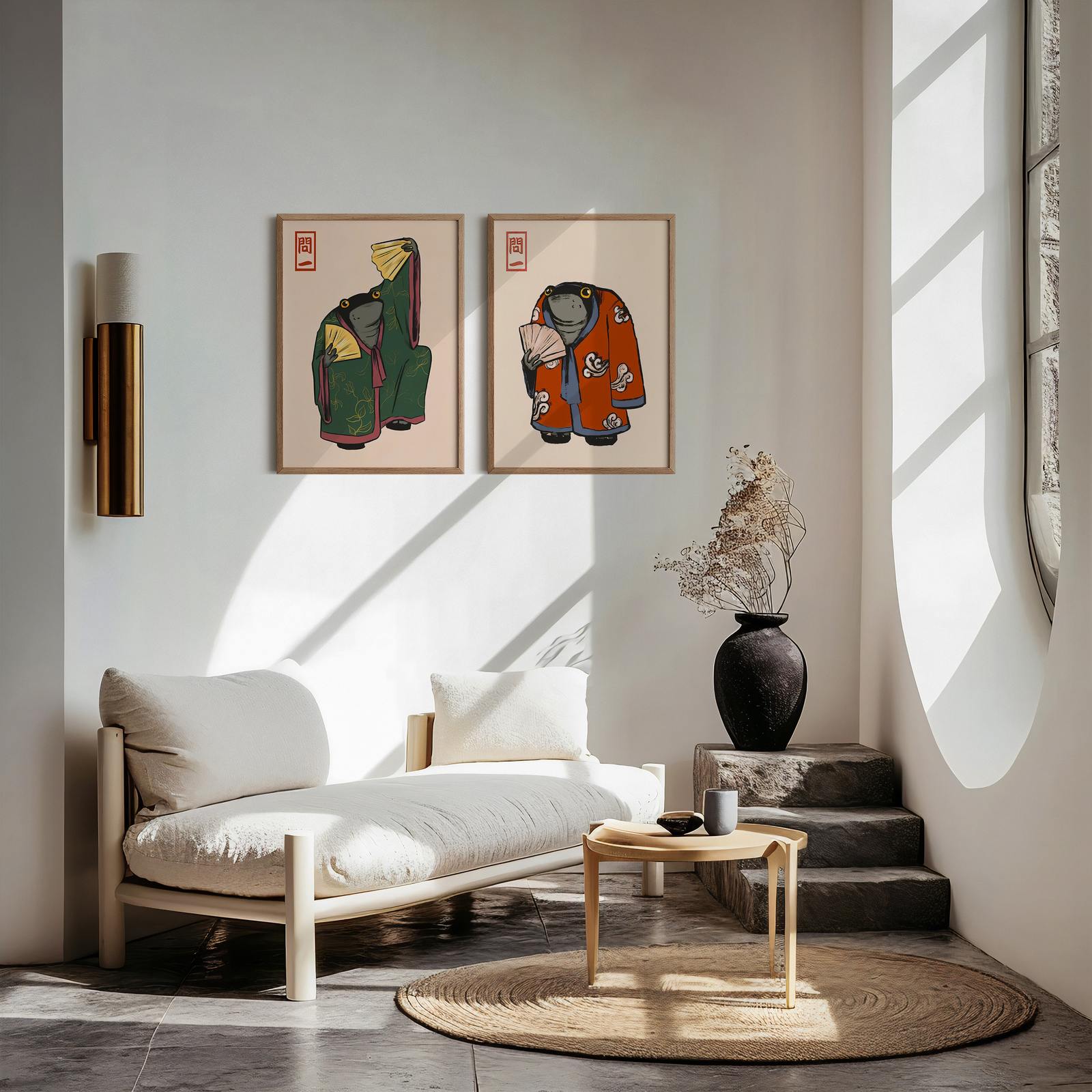 Poster - Frog Art Series / Set med 2